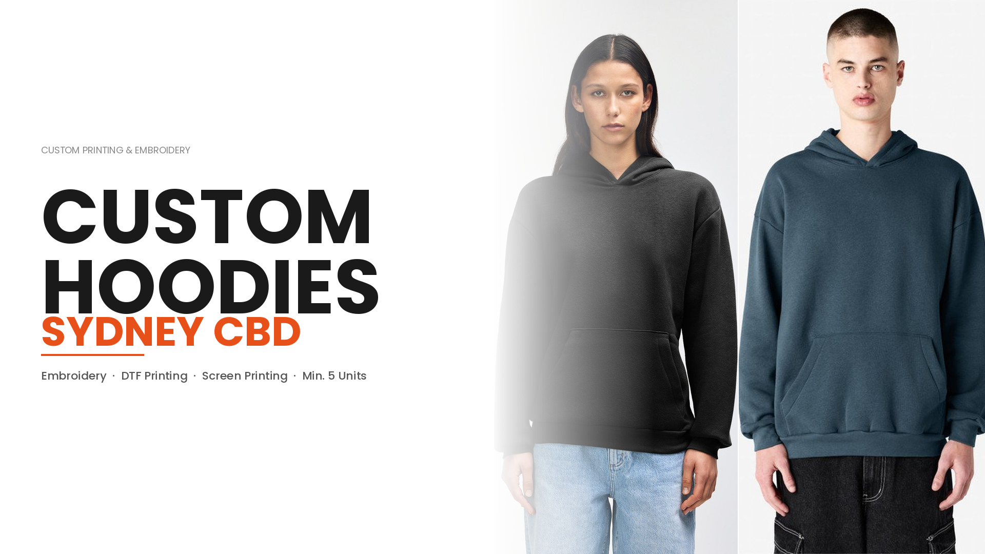 custom printed hoodies in Sydney CBD