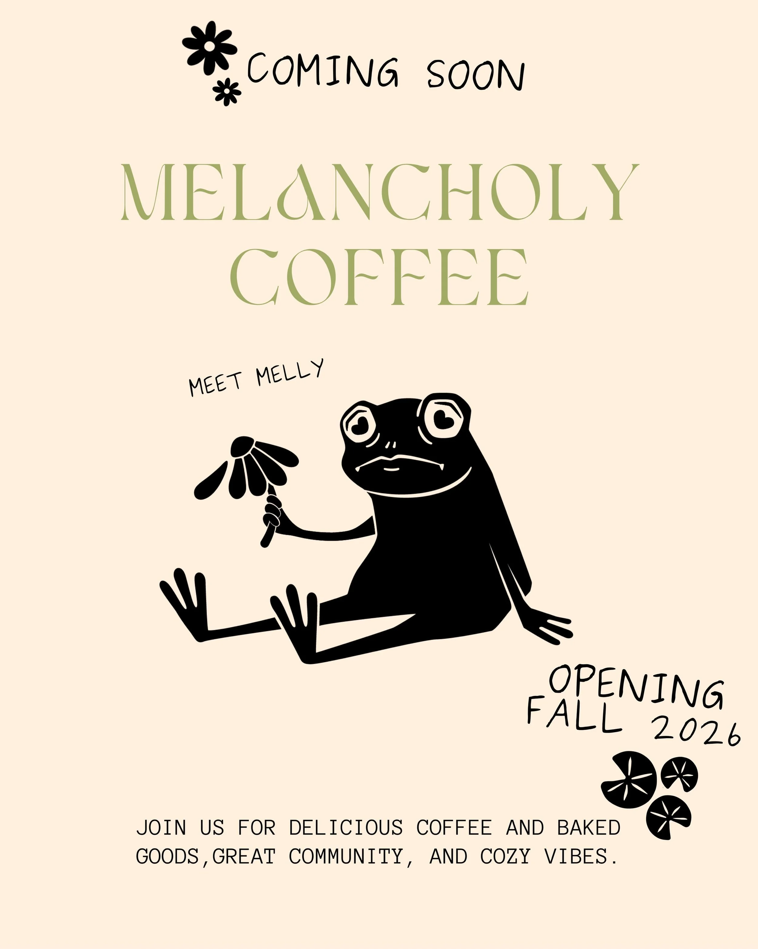Welcome to Melancholy. 
We&rsquo;re hard at work getting ready to open our doors, and we can&rsquo;t wait to join the other small businesses making Phoenix feel like home, serving you coffee and house-made baked goods.

A little about who we are and 