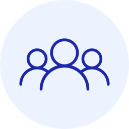Icon of three stylized people silhouettes.