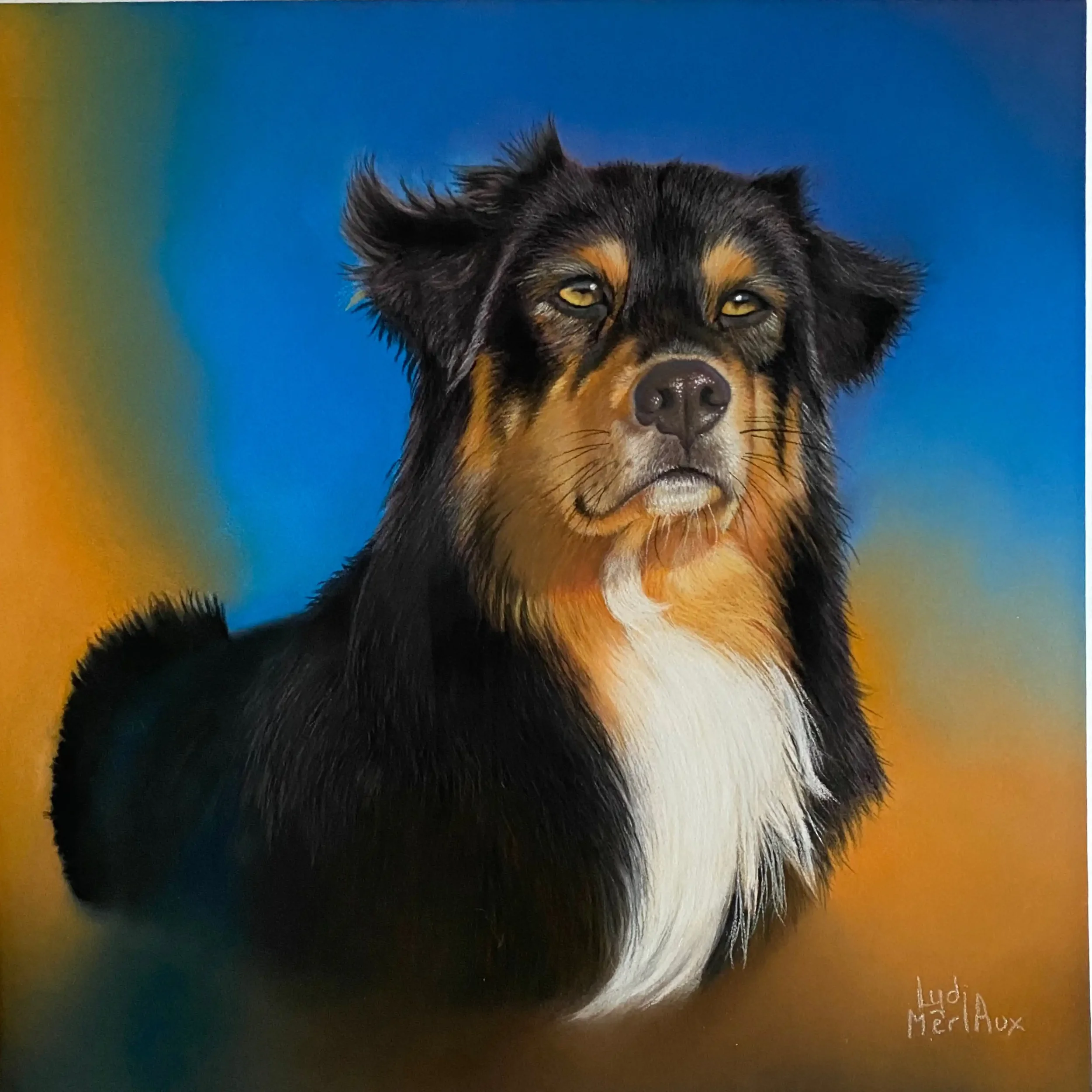Berger Australien — Pastel sec original de Lydia Mériaux