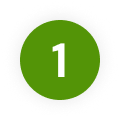A green circle with the number 1 inside.