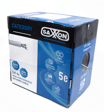 Cable Saxxon CAT5e blanco