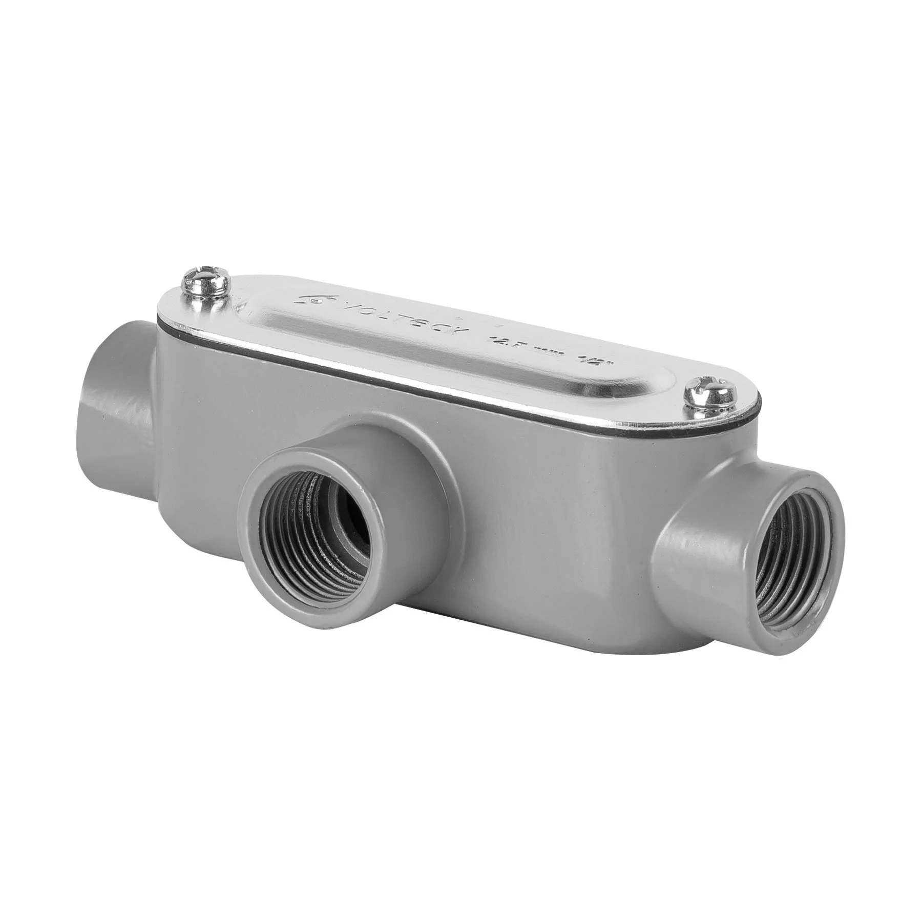 Condulet Volteck Tipo T 1/2 pulgada