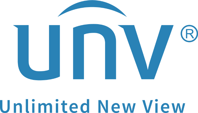 Logotipo de UNV con la frase 'Unlimited New View'