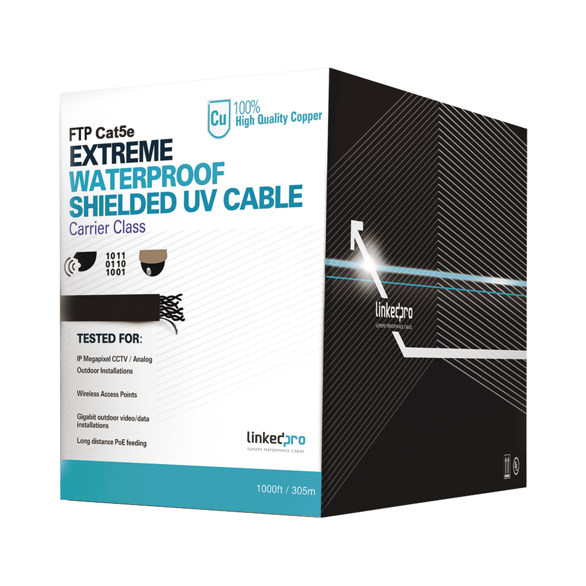 Cable LinkedPro CAT5e Negro