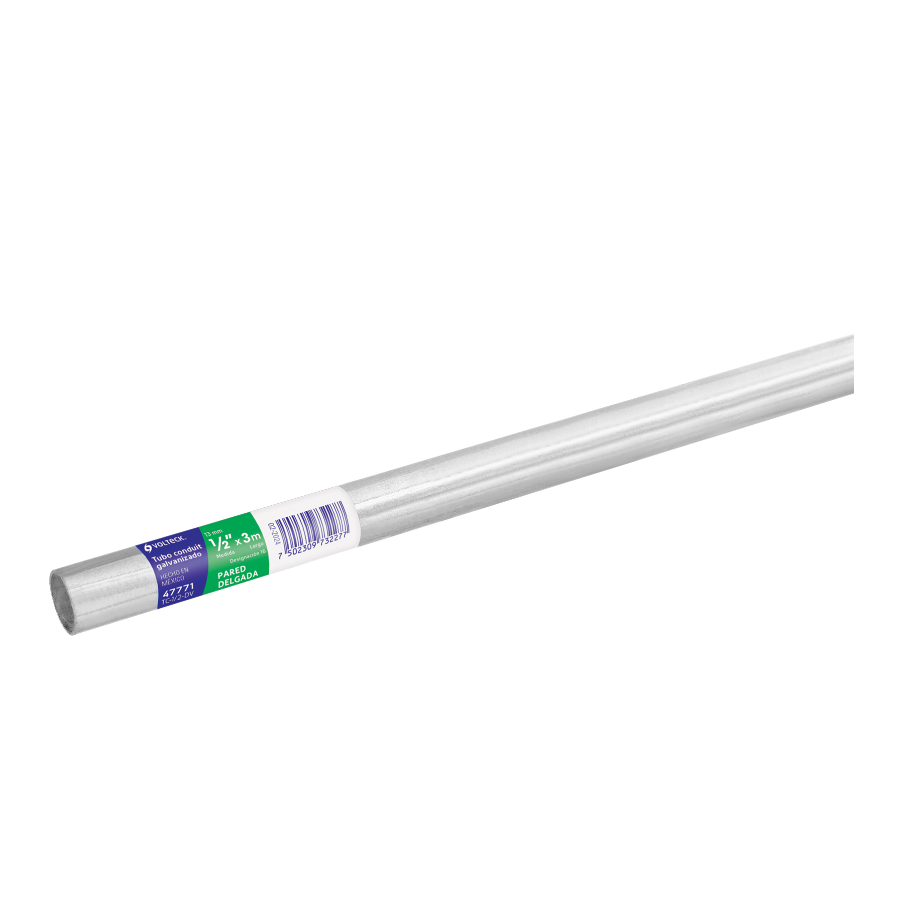 Tubo Conduit Volteck Pared Delgada 1/2 pulgada
