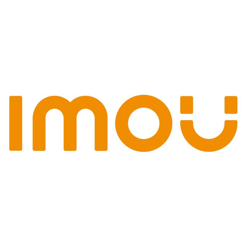 Logotipo de IMOU en letras naranjas