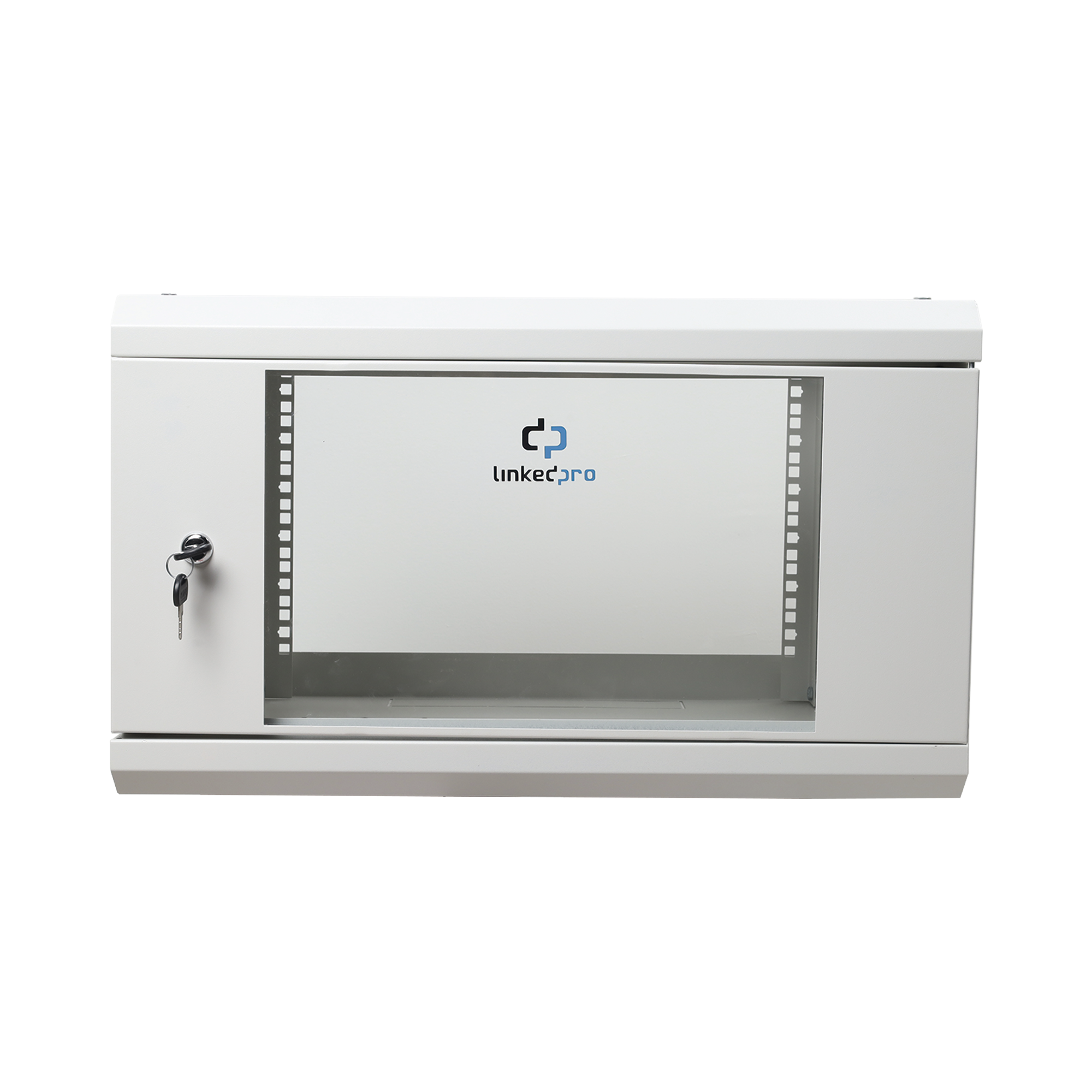 Gabinete LinkedPro 6U Puerta de Cristal Templado Gris Mate