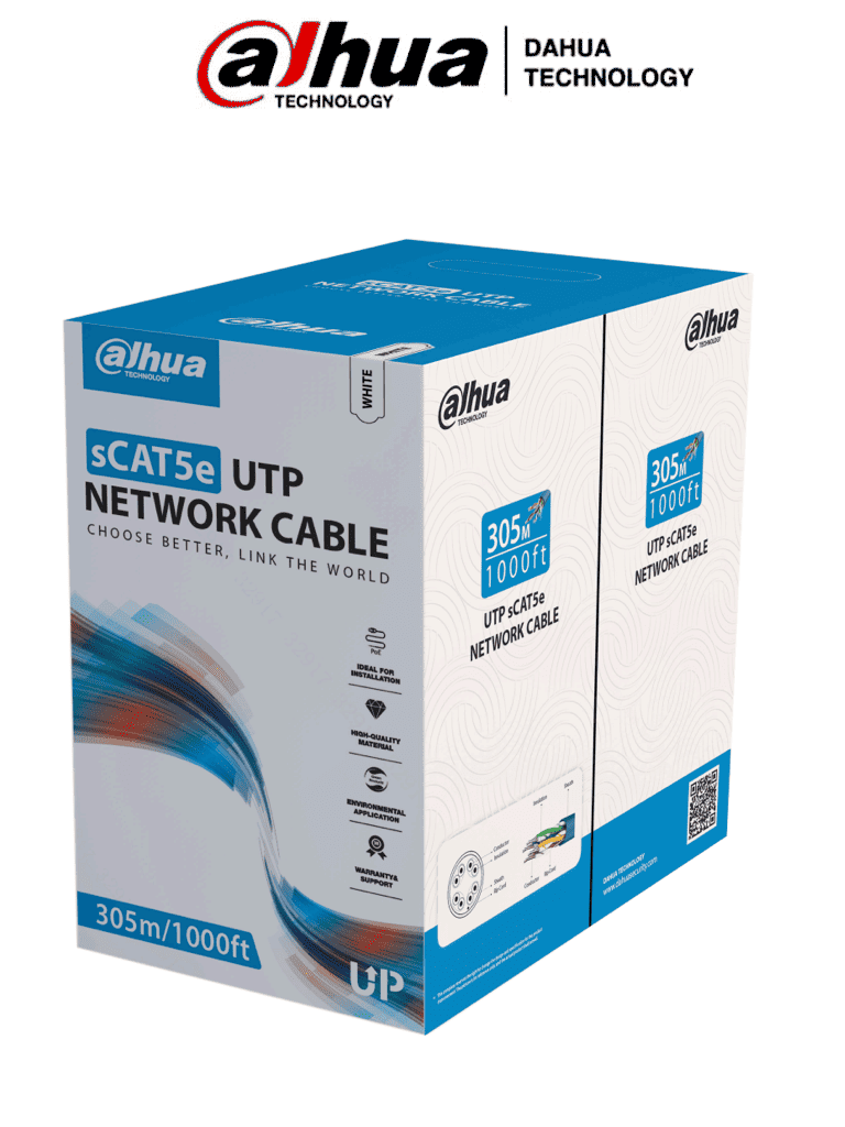 Cable Dahua CAT5e Blanco