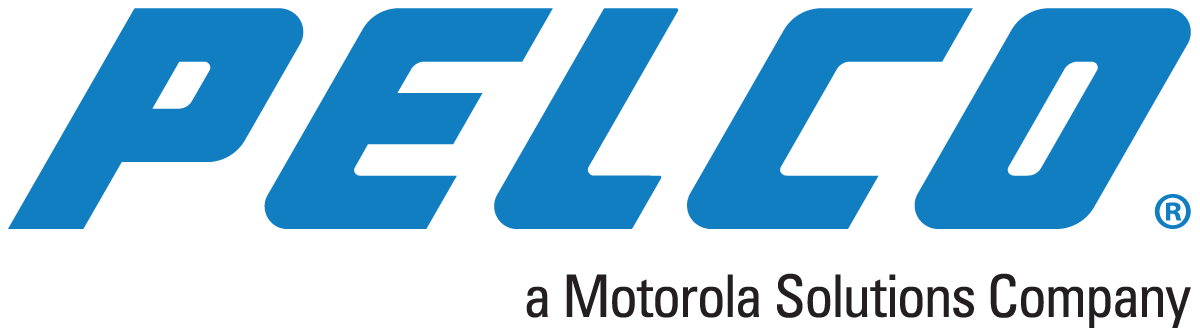 Logotipo de Pelco, una compañía de soluciones de Motorola