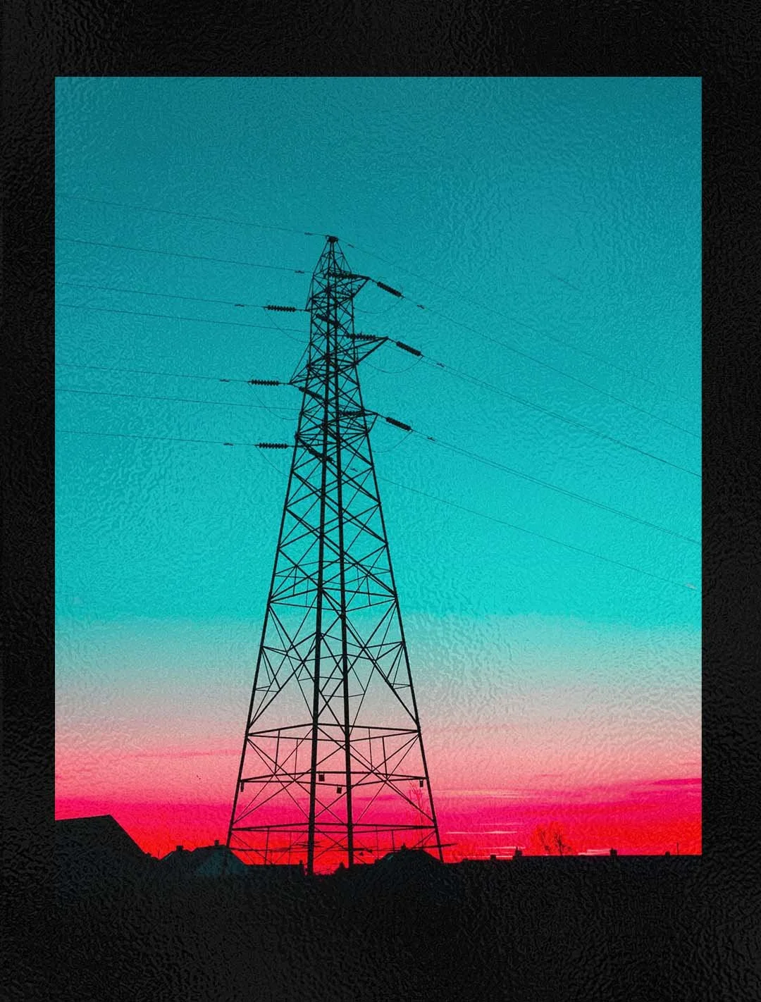 Neon Pylon Giclée Art Print