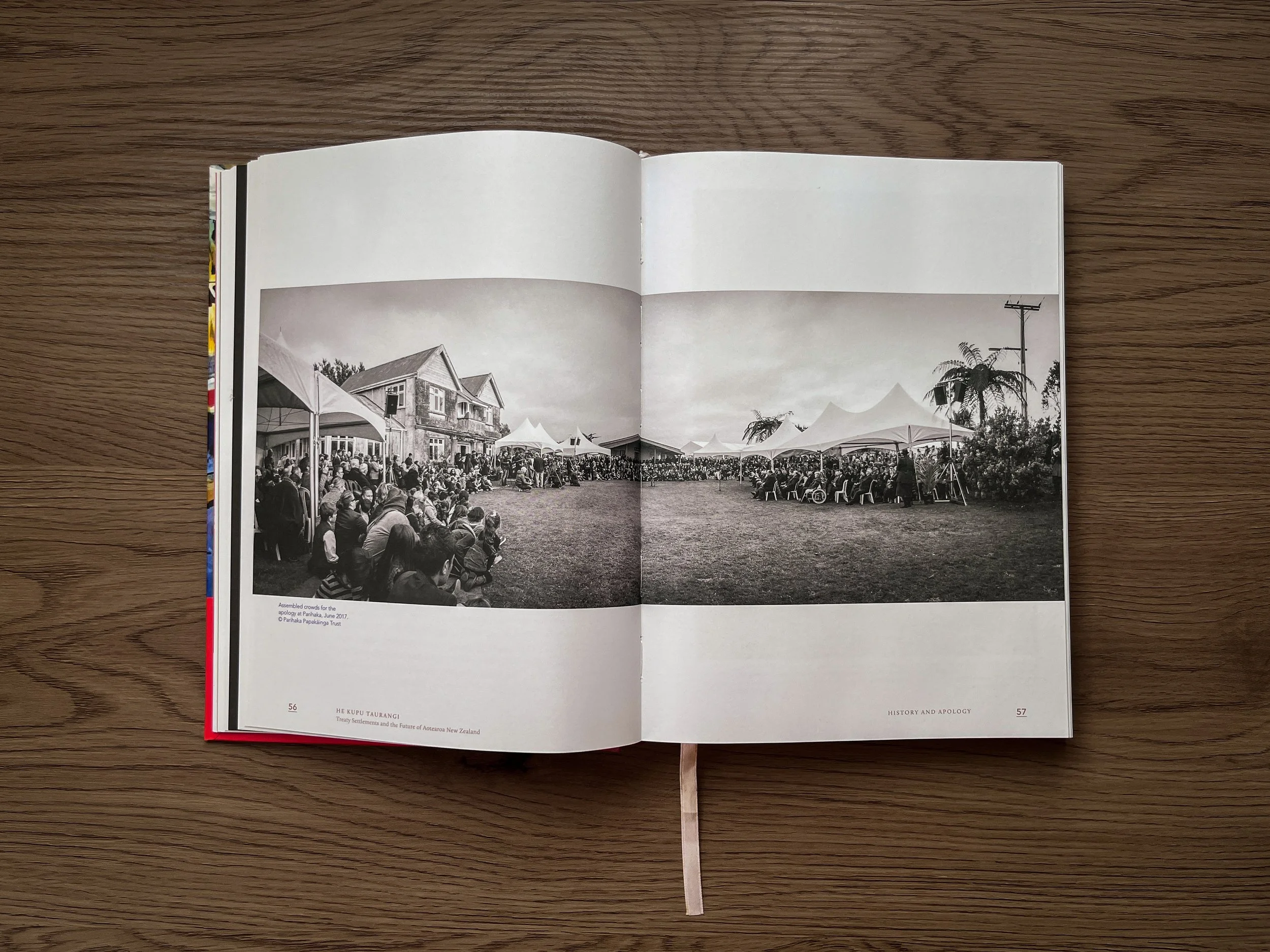 He Kupu Taurangi internal spreads book design