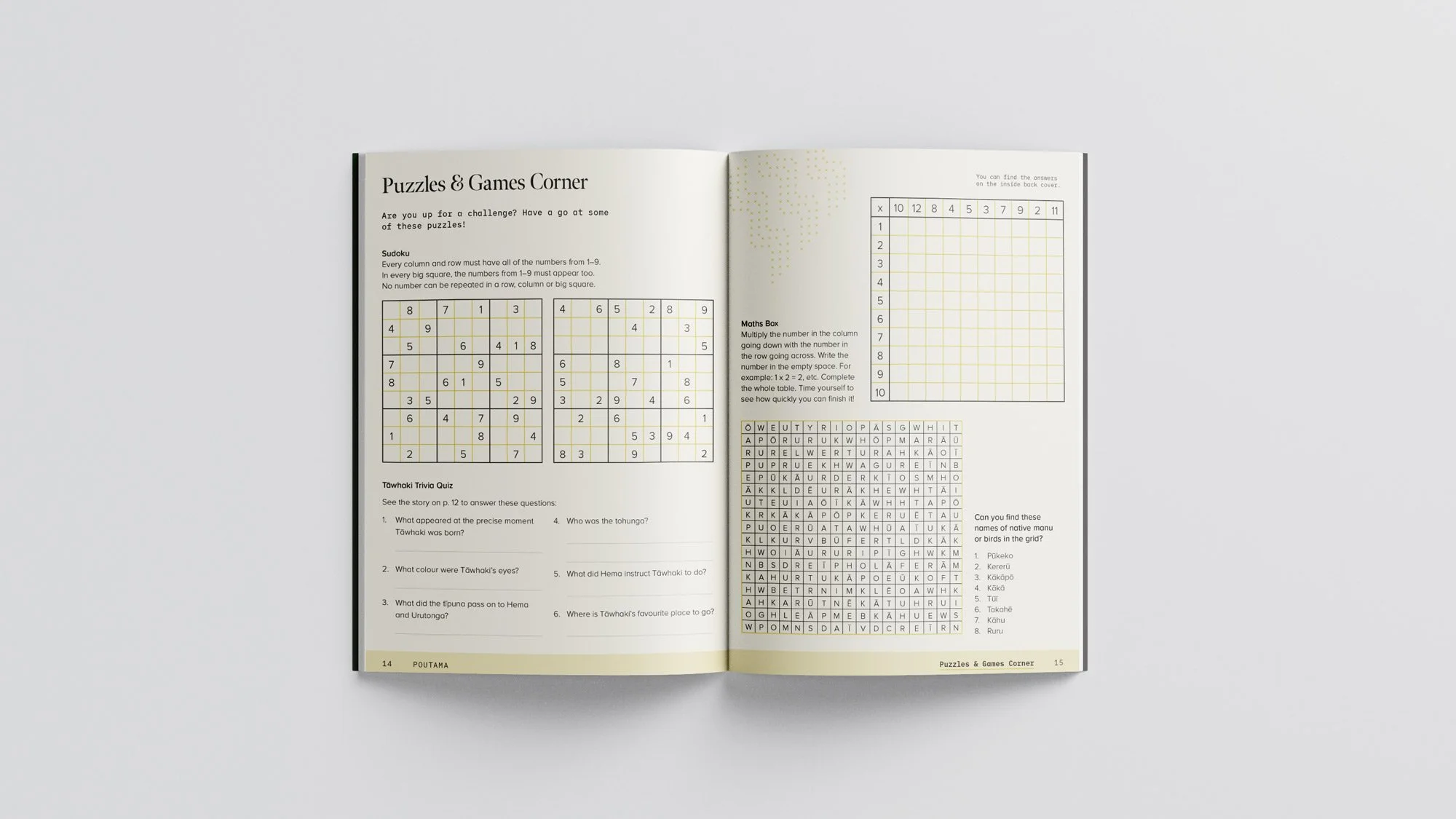 Poutama magazine interior