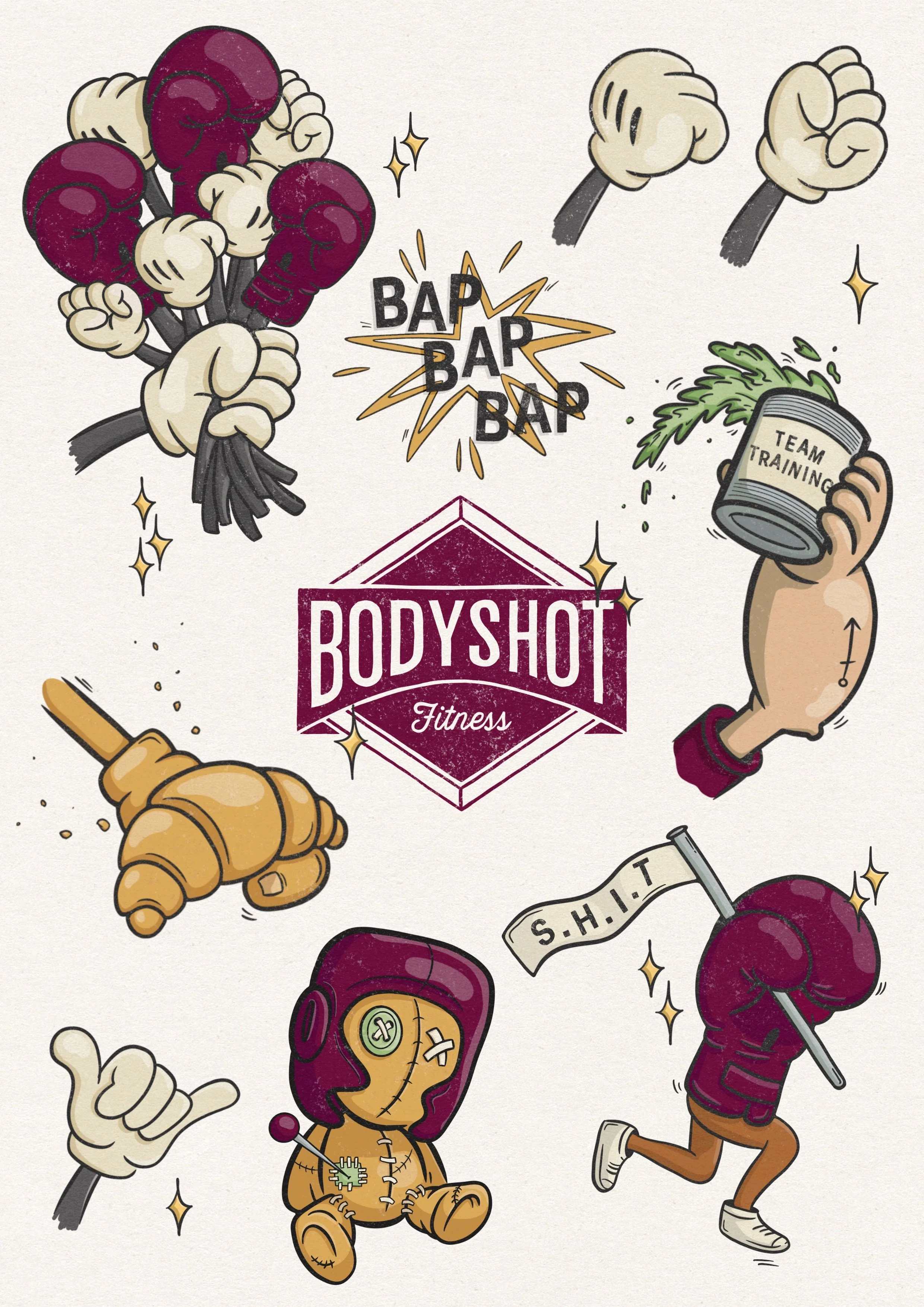 Body shot flash sheet