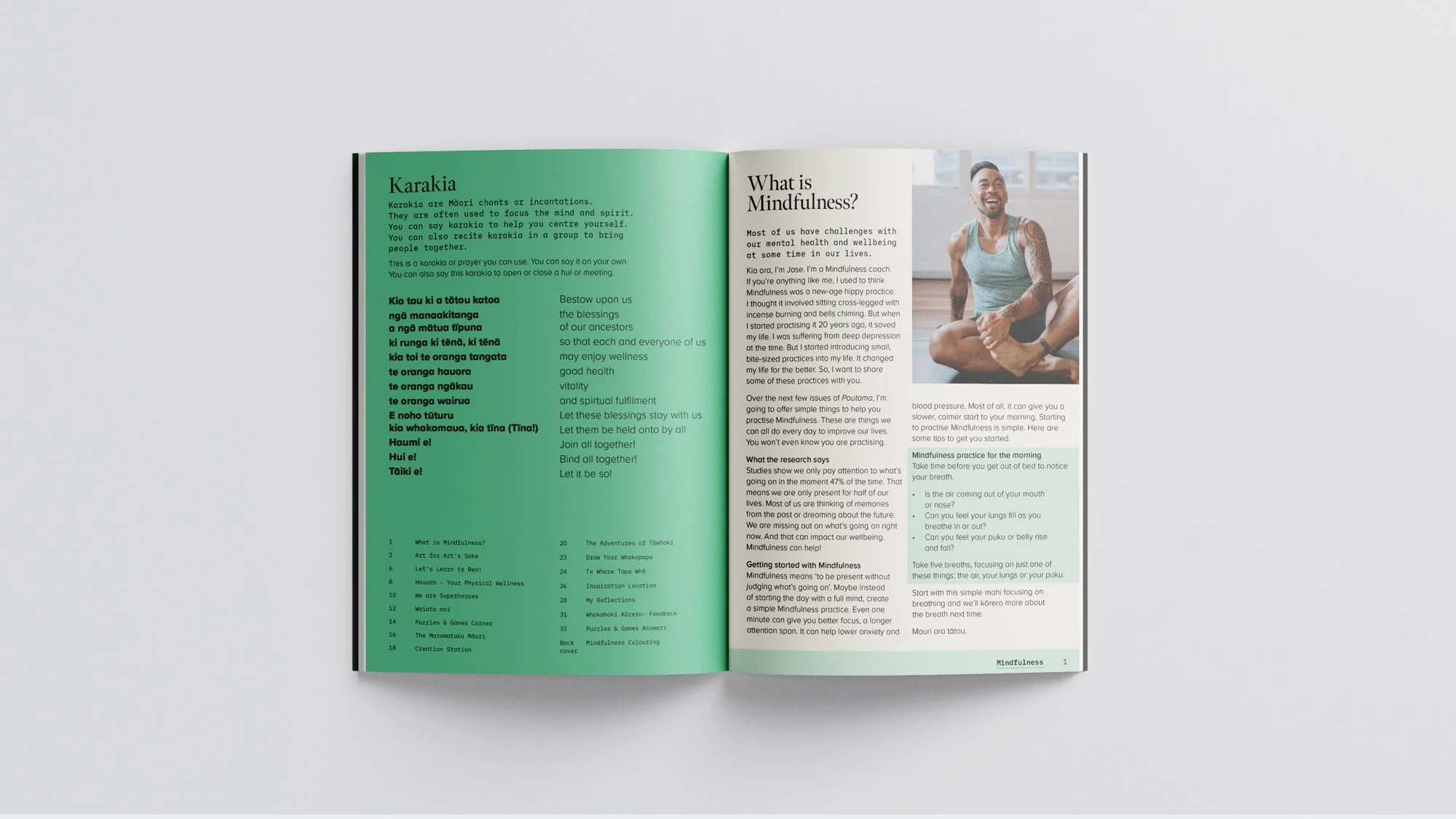 Poutama magazine interior