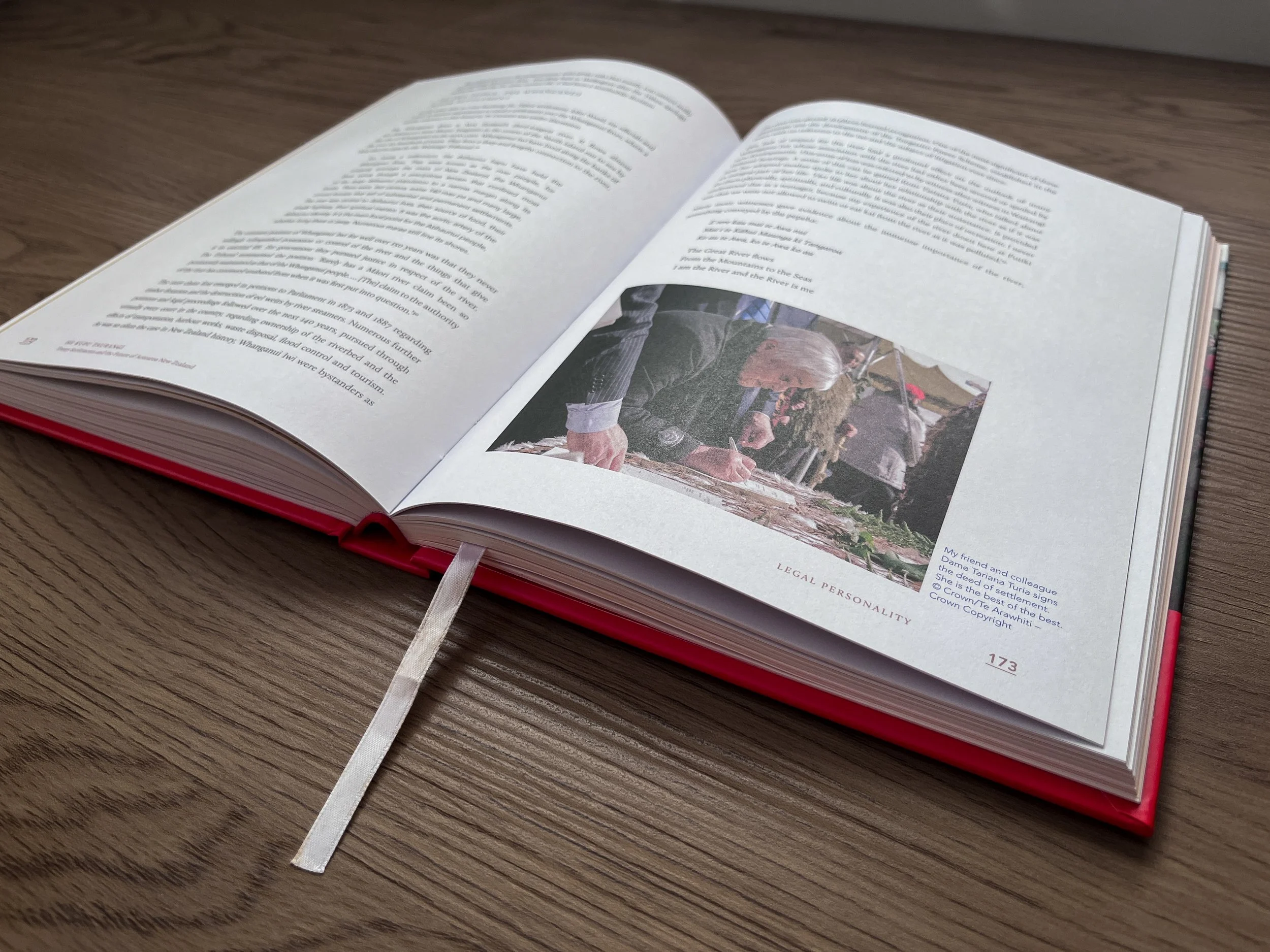He Kupu Taurangi internal spreads book design