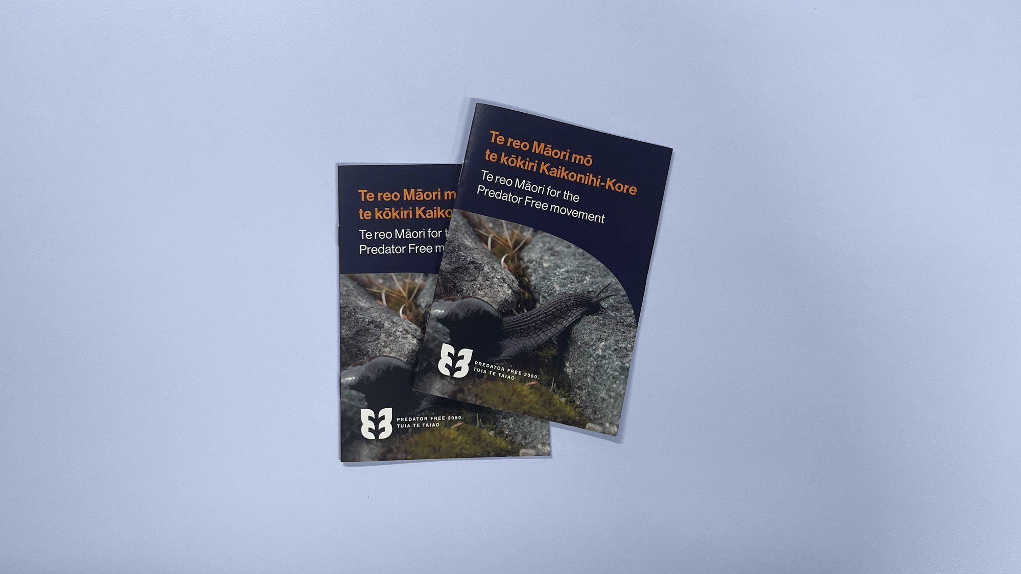 Predator Free 2050 te reo Māori covers