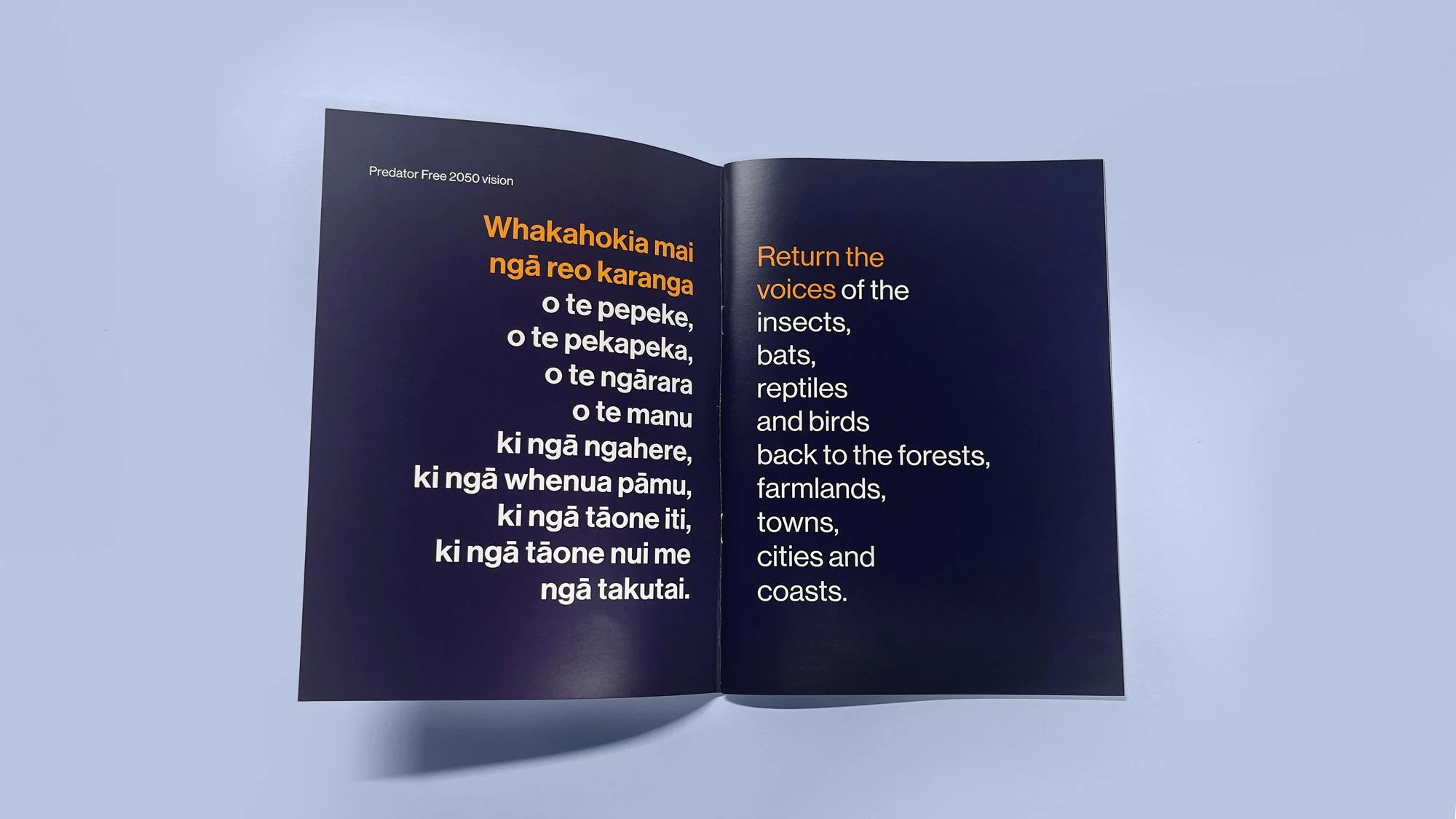Predator Free 2050 Strategy inside cover