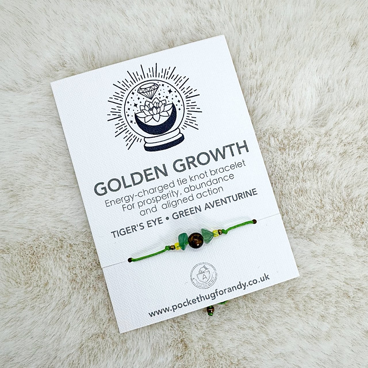 Golden Growth Tie-Knot Prosperity & Abundance Bracelet