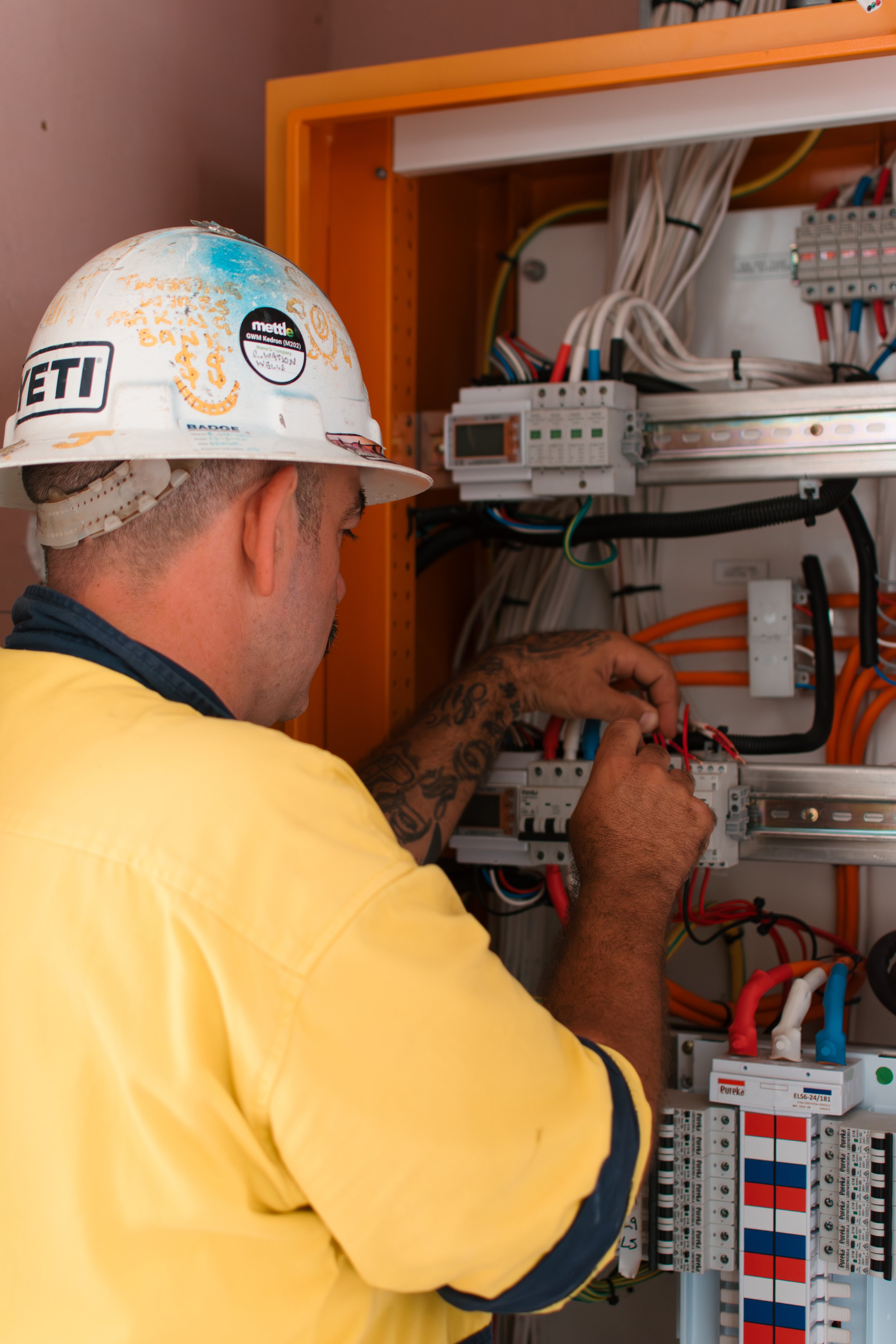On-site videography Brisbane — professional media production capturing a local trades service business in action