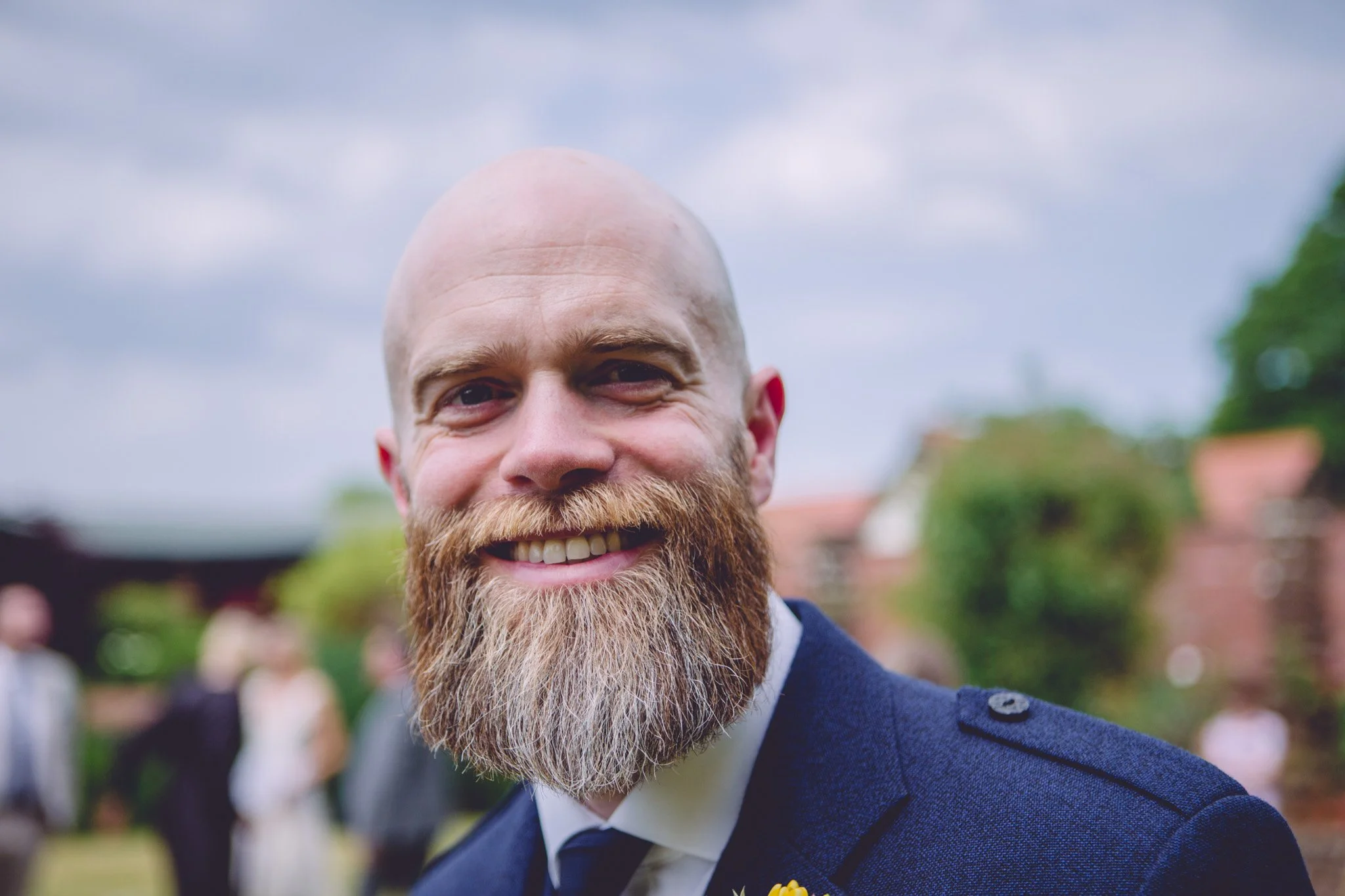 Groom with impressive beard