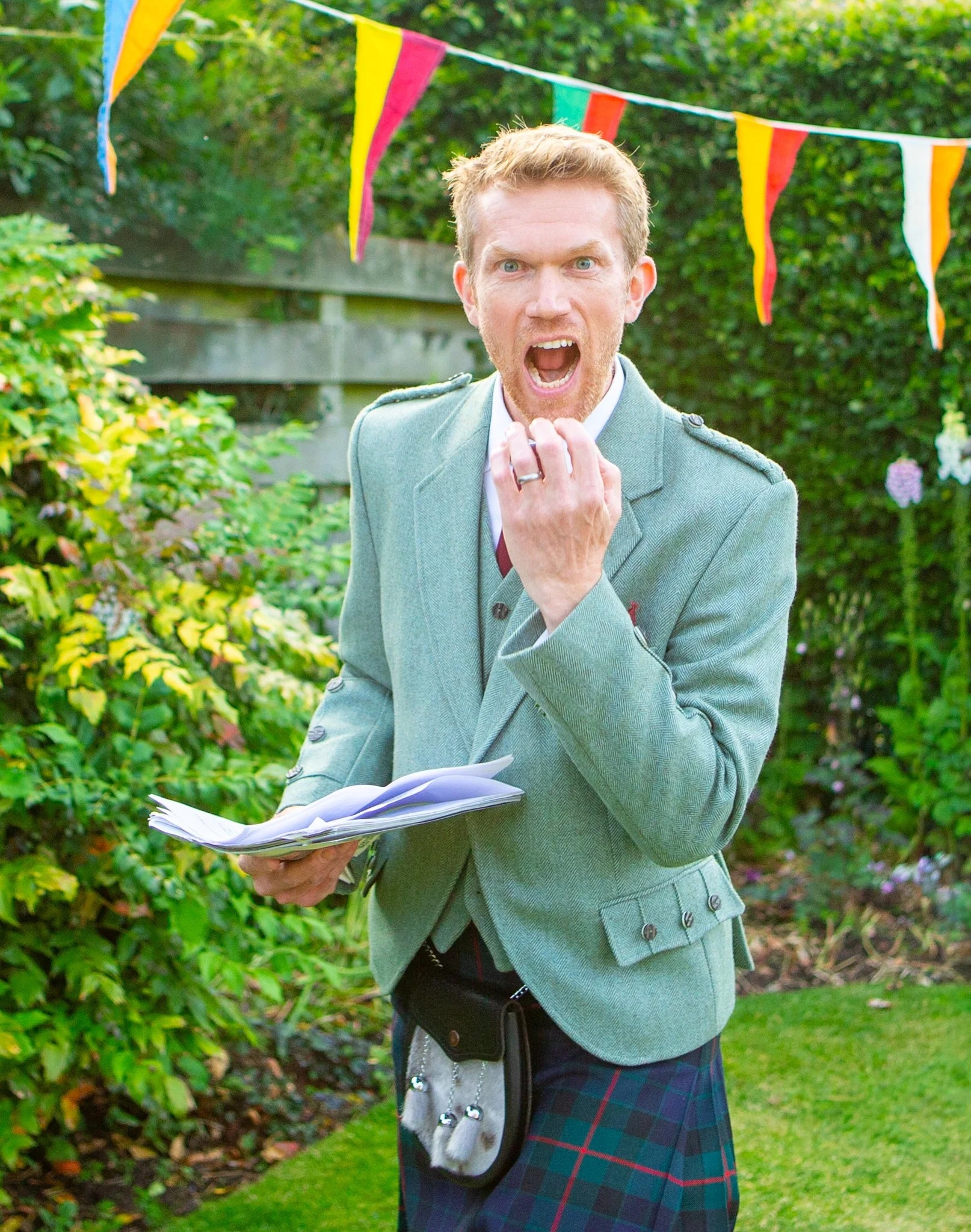 Nervous Best Man at Wedding