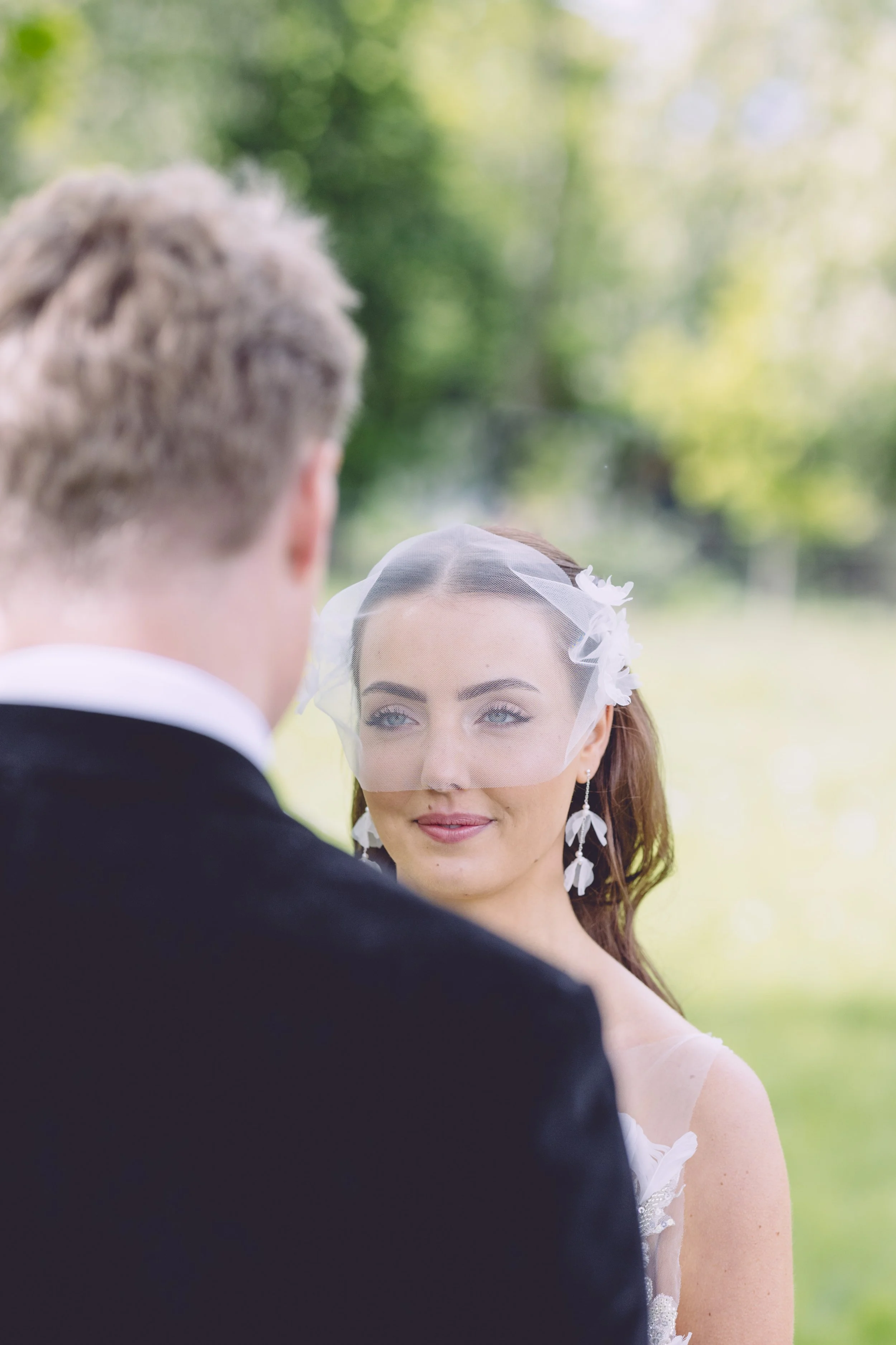 Bride during the wedding ceremony