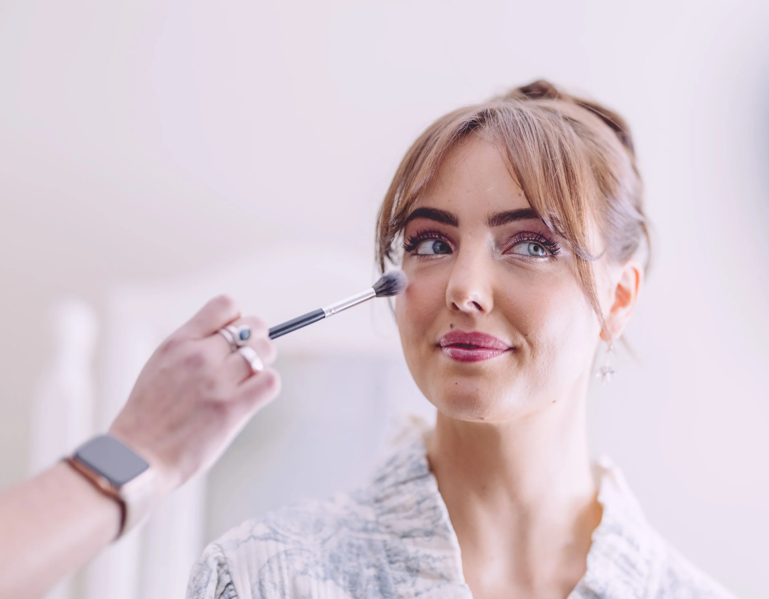 Bride's makeup