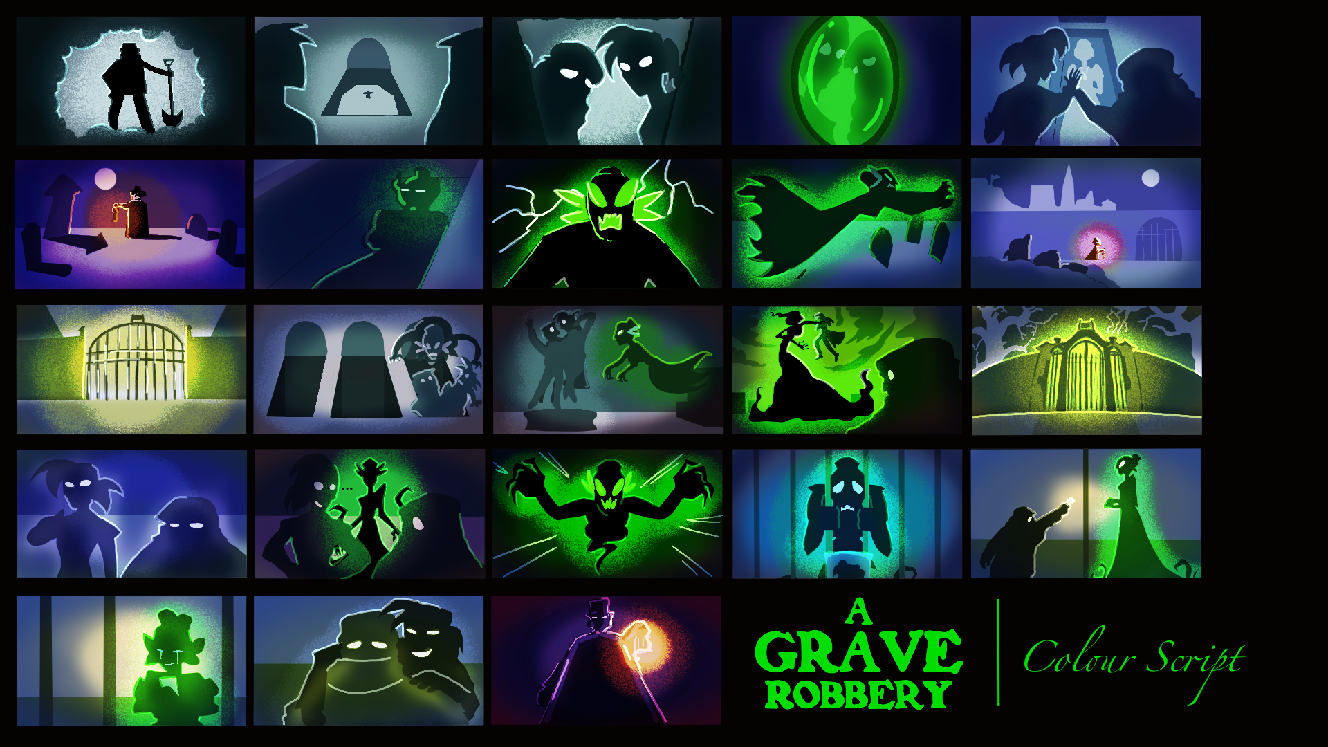 A Grave Robbery Colour Script