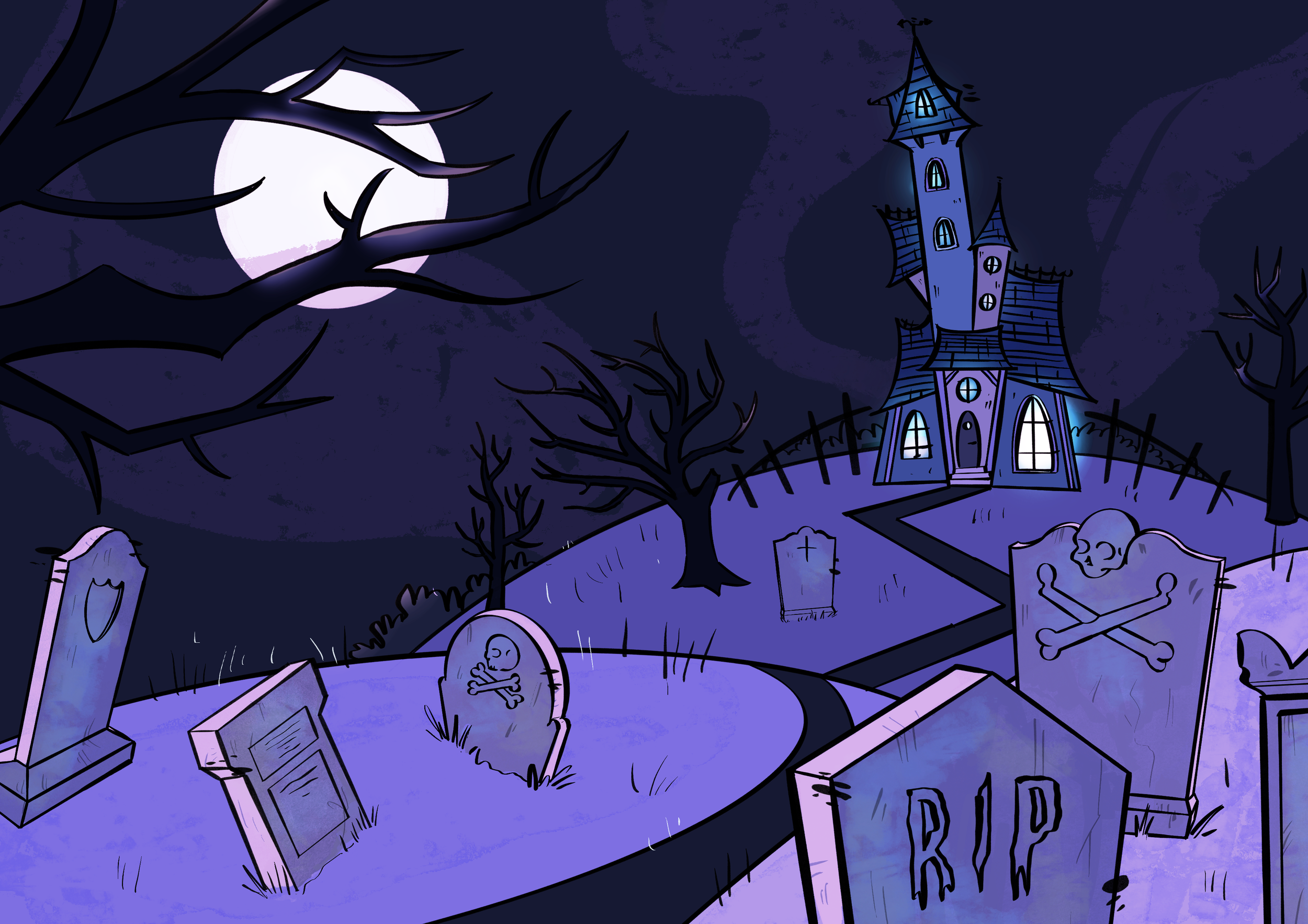 Third Year Project Graveyard Shifts Concept Art