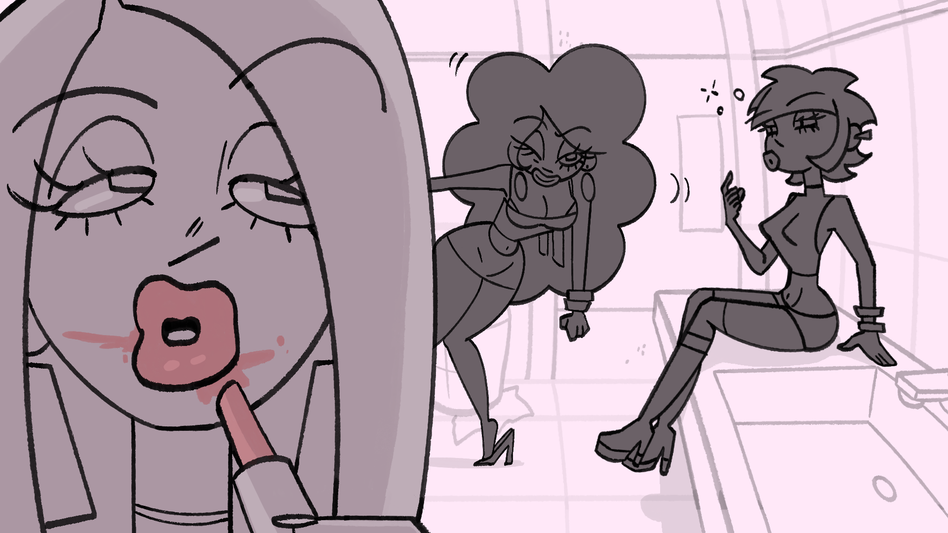 "Can I borrow that lipstick?" 