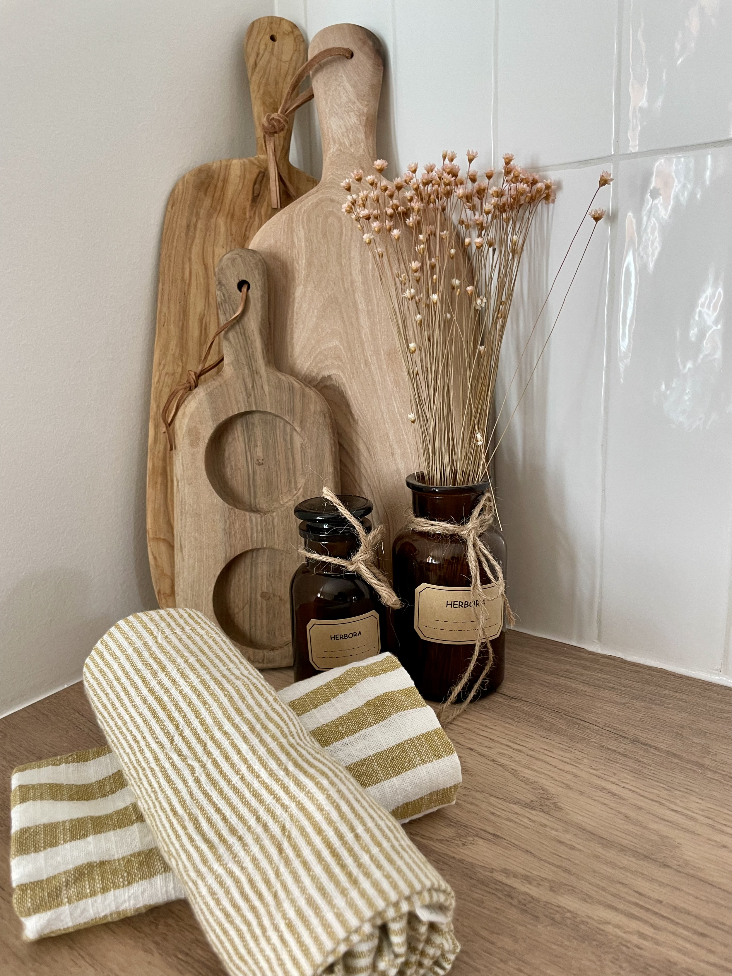 Décoration bohème en bois.