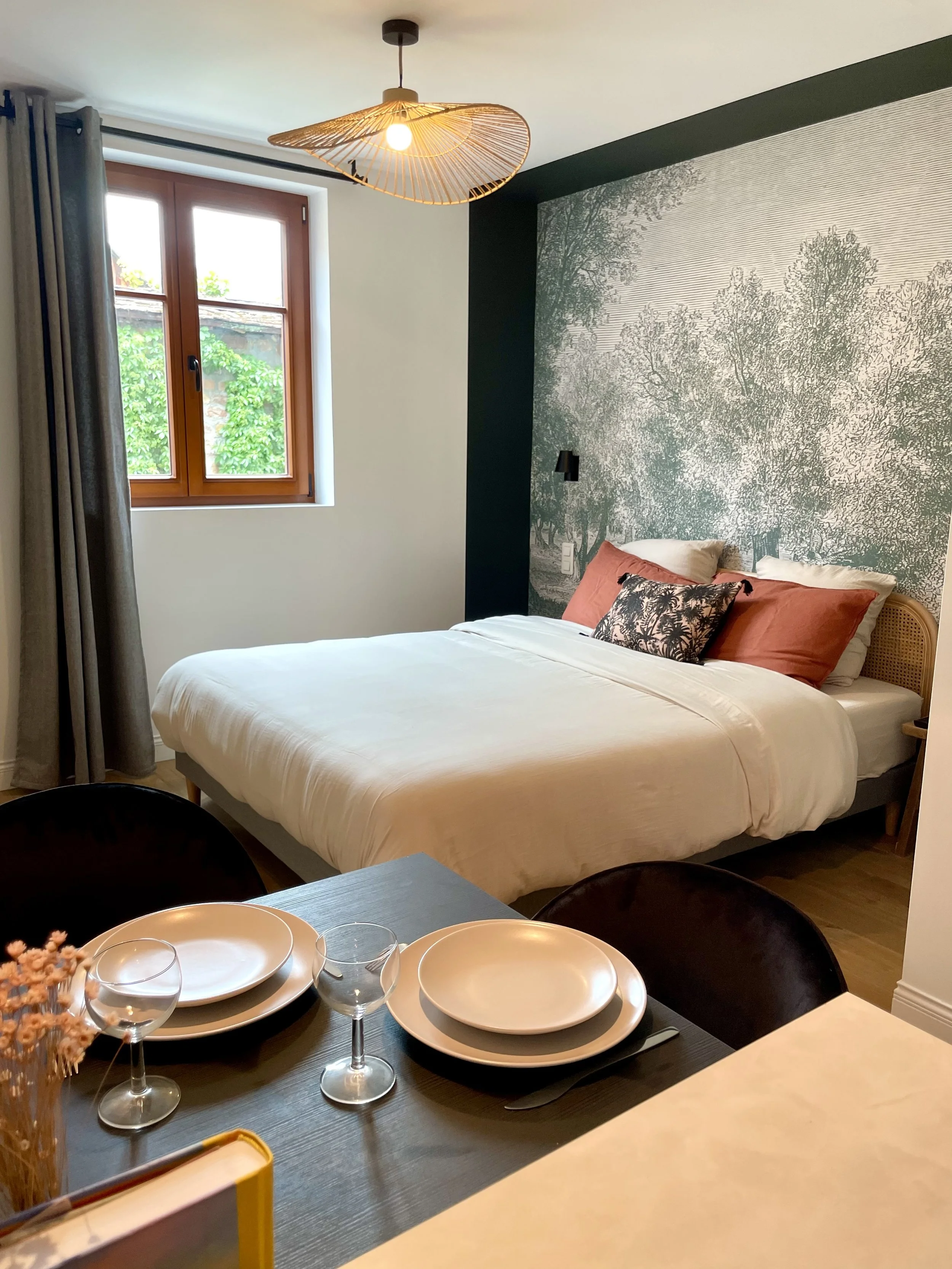 Une chambre cosy tout confort au studio à l'Adresse Rempart Sud à Eguisheim