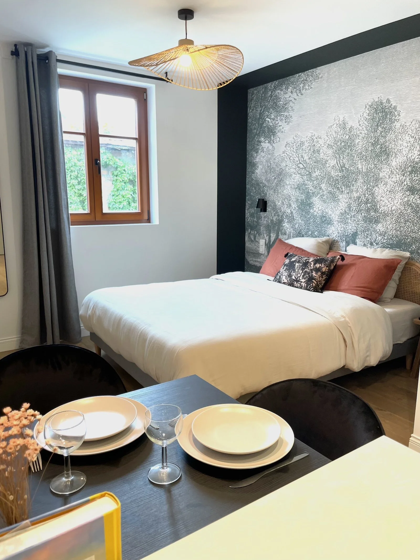 Logement de charme L'Adresse Studio Rempart Sud Eguisheim - cosy chambre