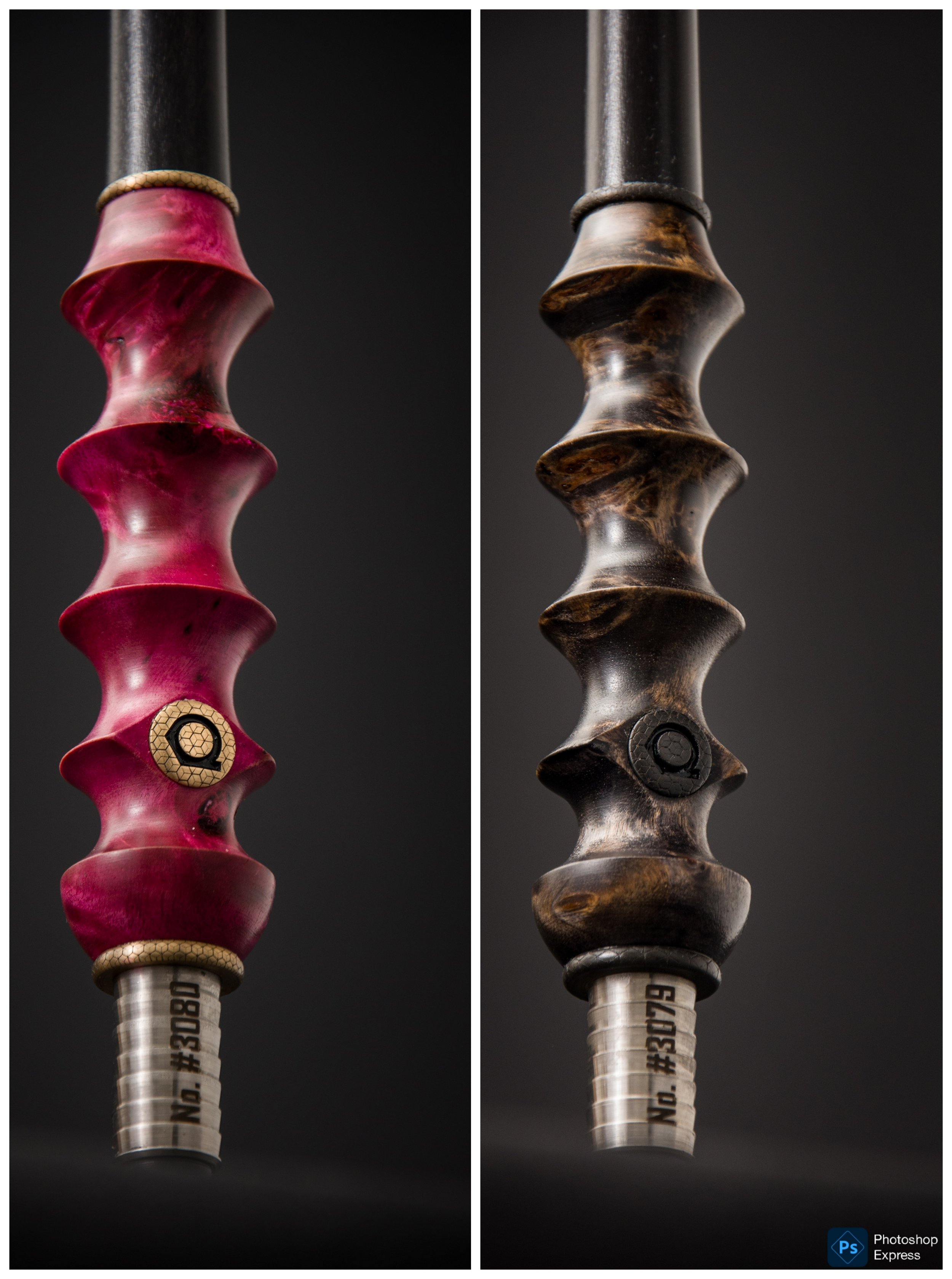 two hookah handles