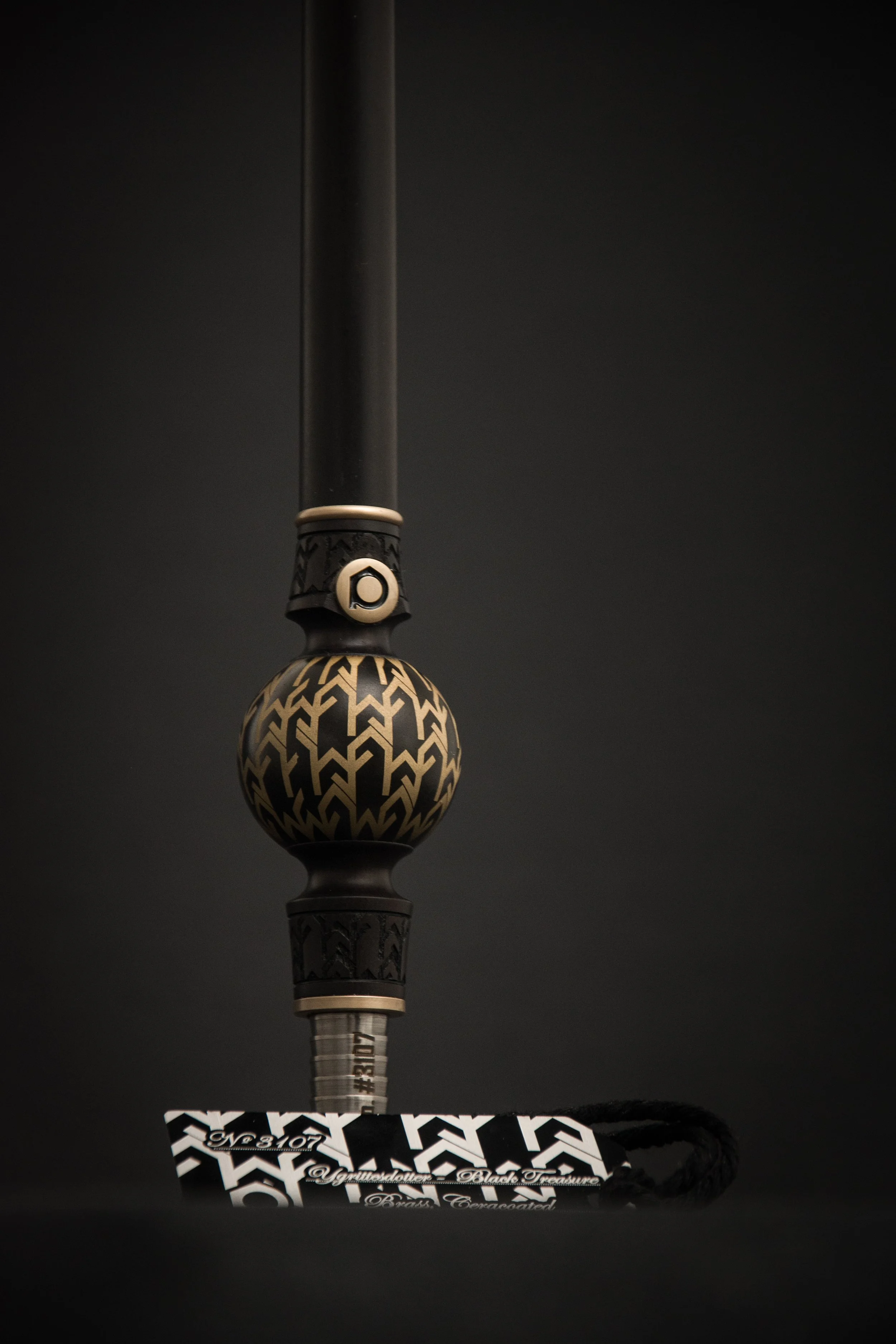 laser engraved hookah handle