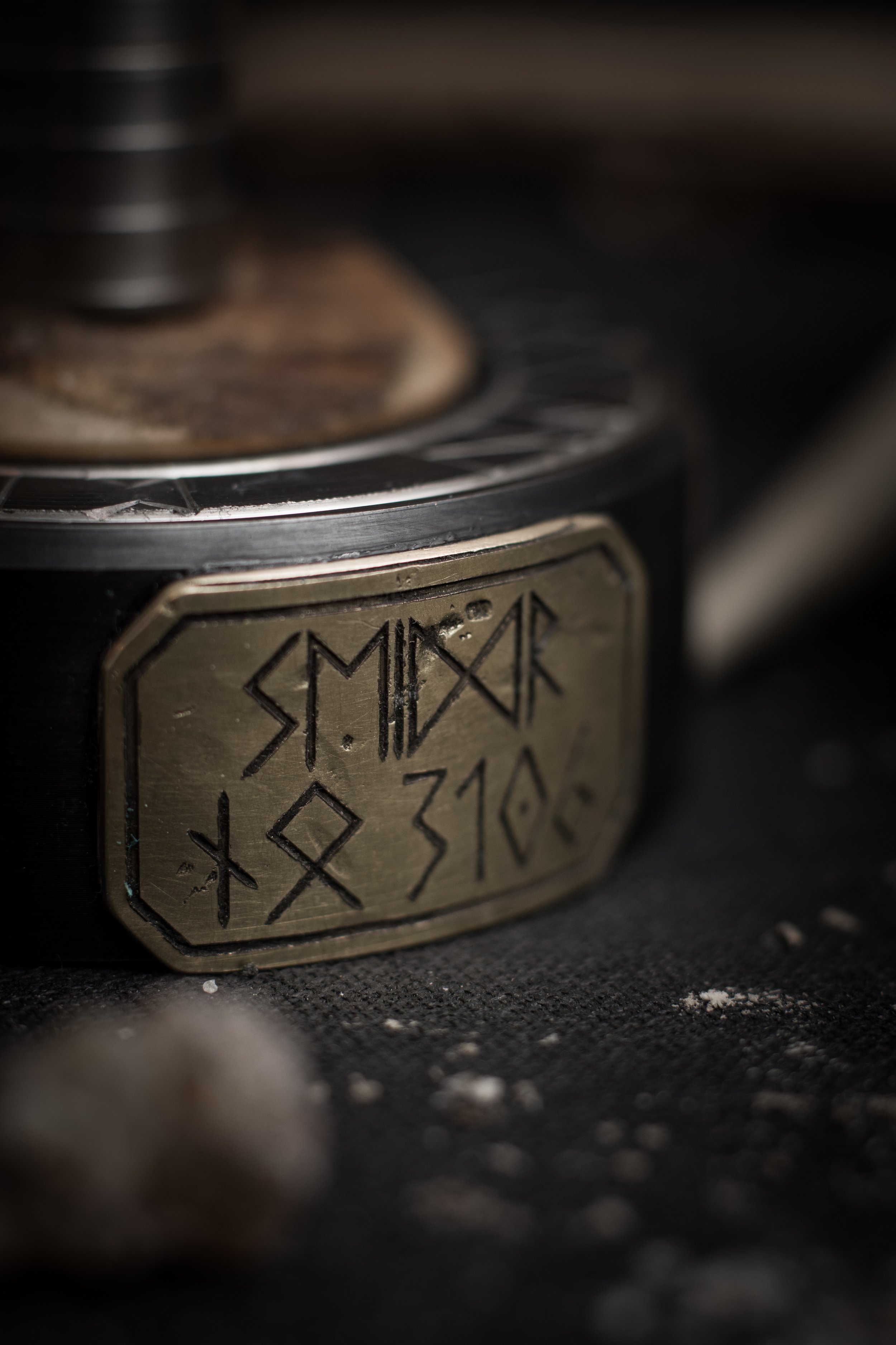 customized stand for viking shaman style handle
