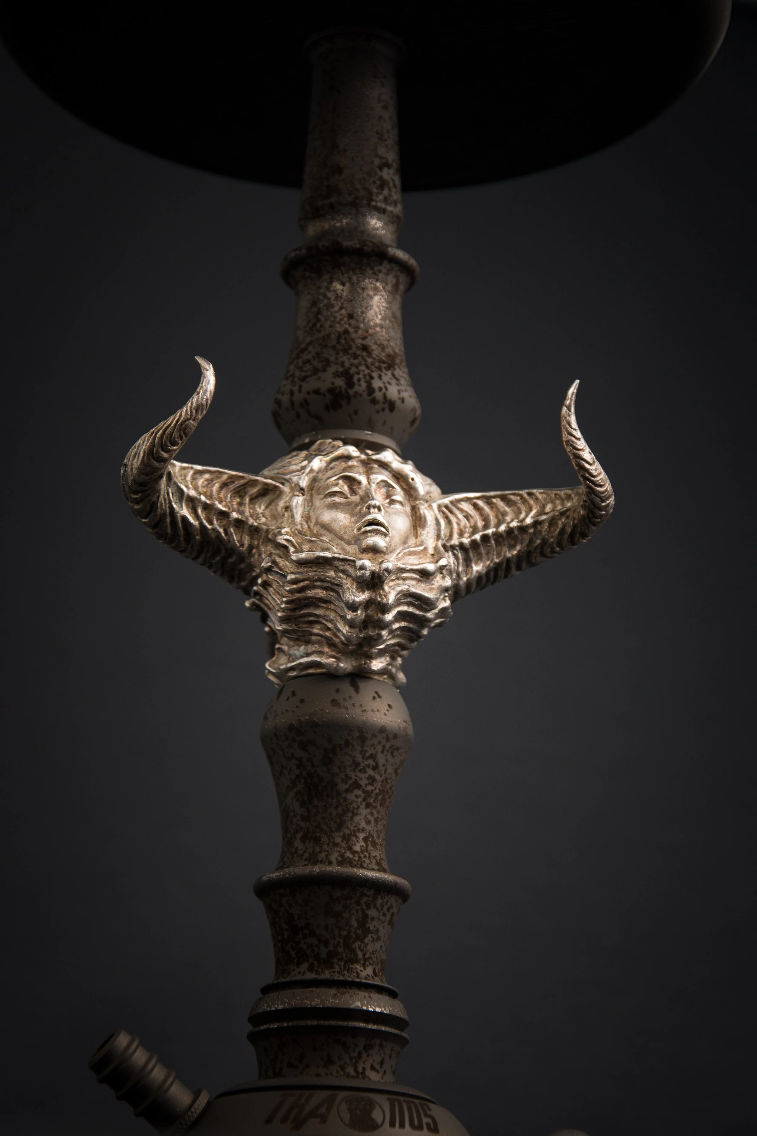 custom ceracoated hookah in burn bronze