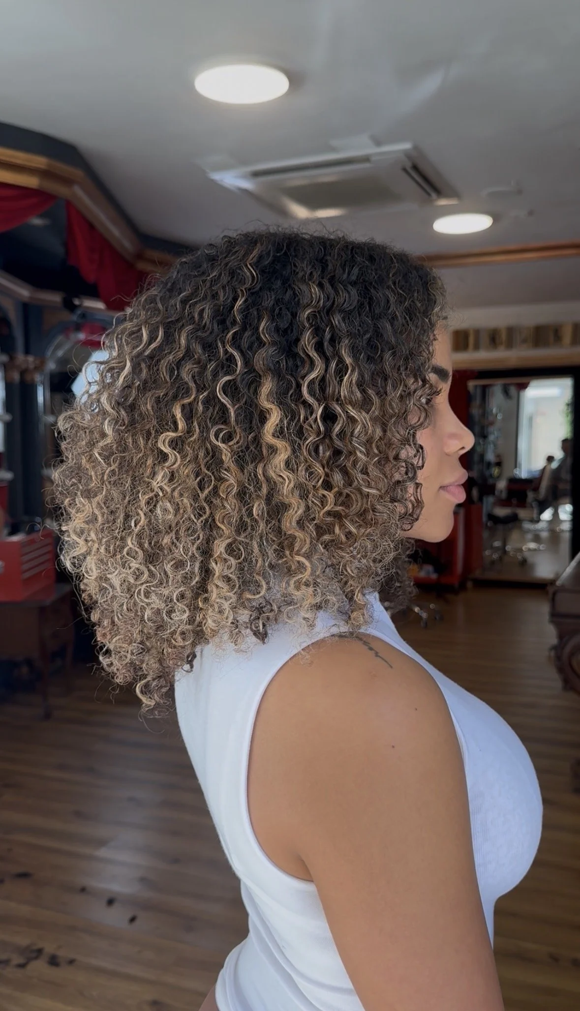 Curly hair result