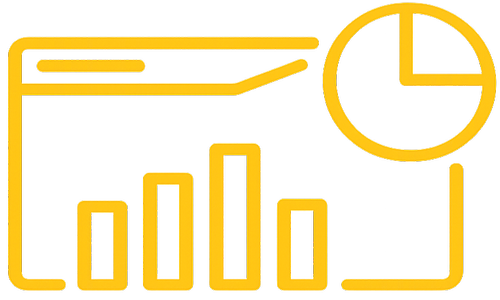 Reporting and analytics icon