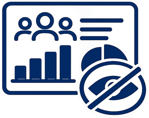 Limited workforce visibility icon
