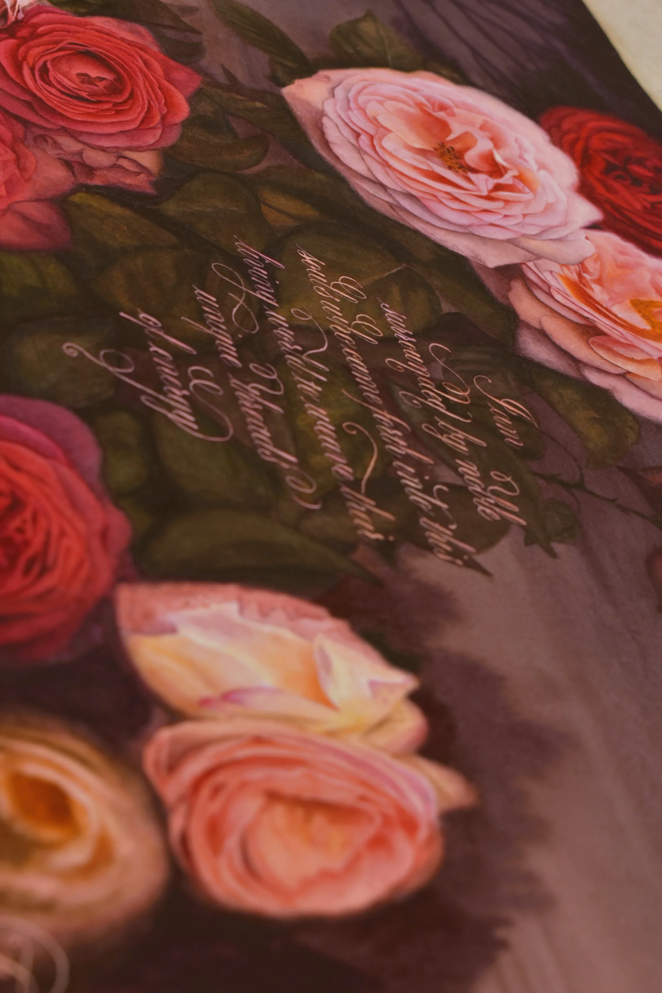 Noble Souls - Detail Red White Roses Original Affirmarelle Watercolor.jpg