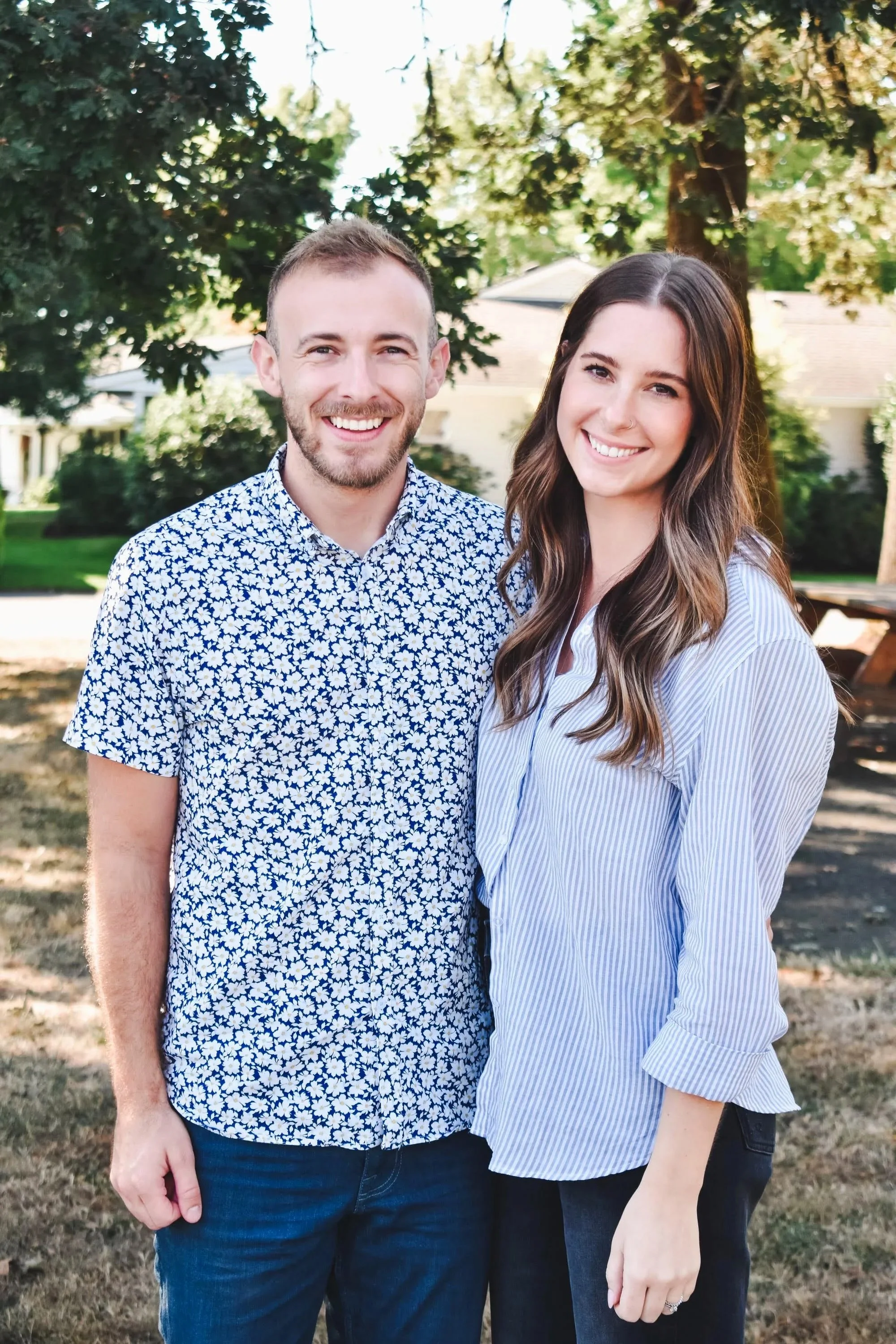 Dr. Thomas Ulrich, Bend optometrist and owner of Deschutes Eyecare, with his wife in Bend, Oregon.
