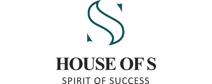 Logo with a stylized letter S and the text 'House of Spirit of Success'