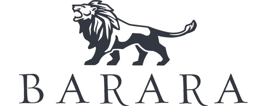 A logo featuring a stylized lion above the word 'BARARA' in uppercase letters.