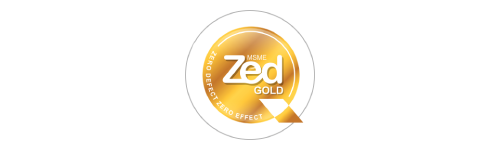 Close-up of a Zed Gold dietary supplement label with a yellow and white design.