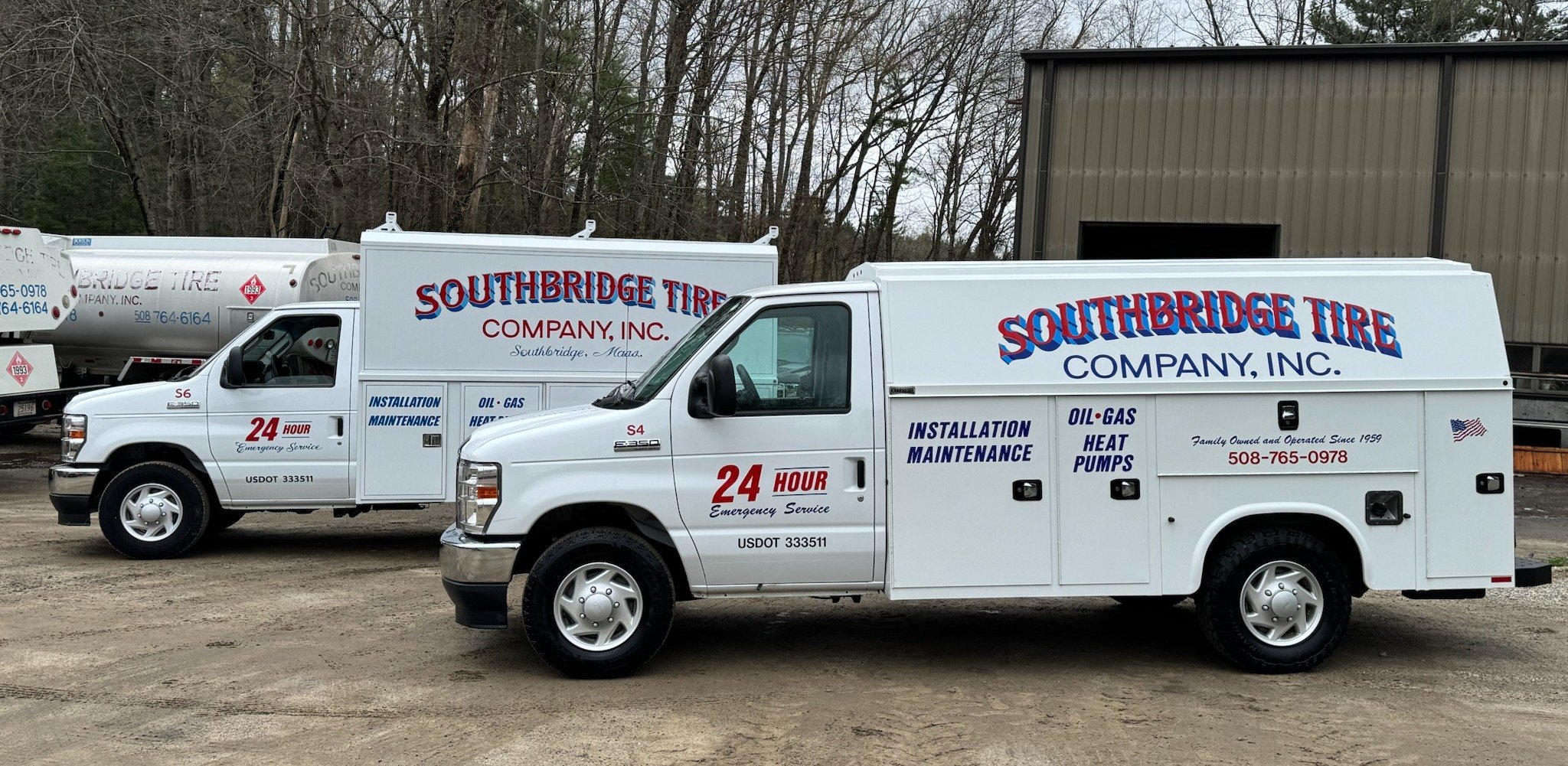 Southbridge Tire Co., Inc HVAC service vehicles