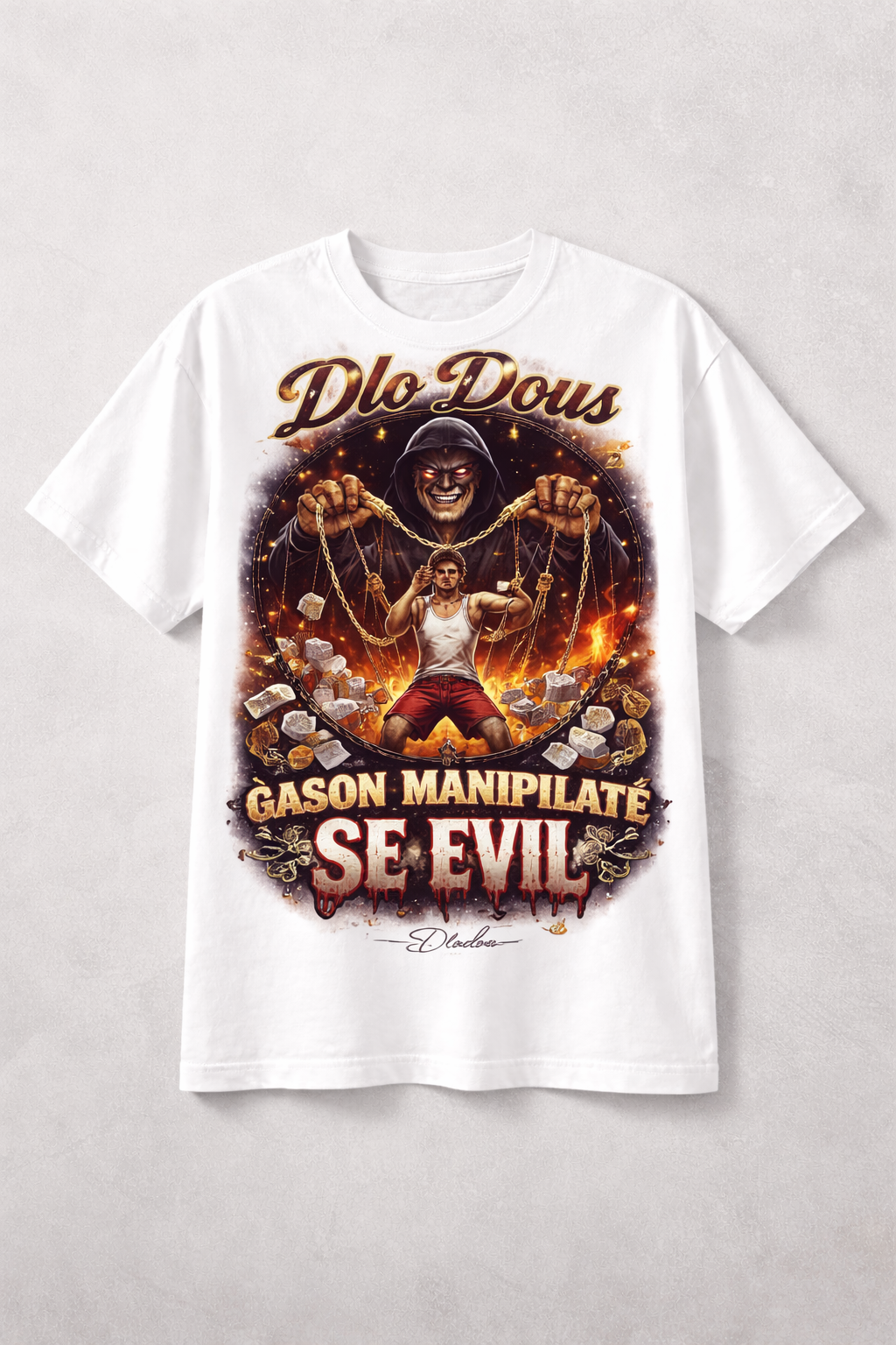 DLO DOUS GASON MANIPILATÈ TSHIRT