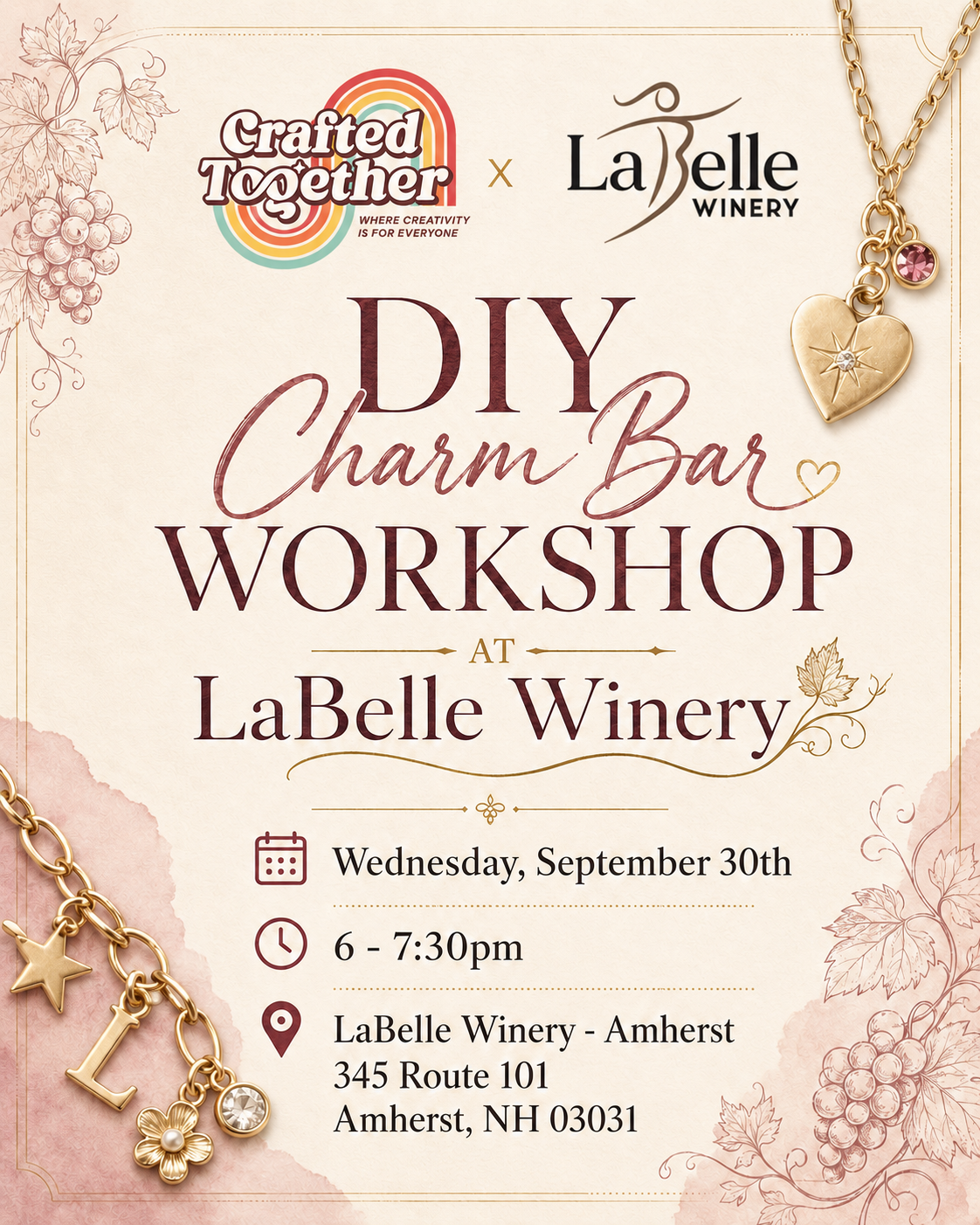 Charm Bar Workshop at LaBelle Winery