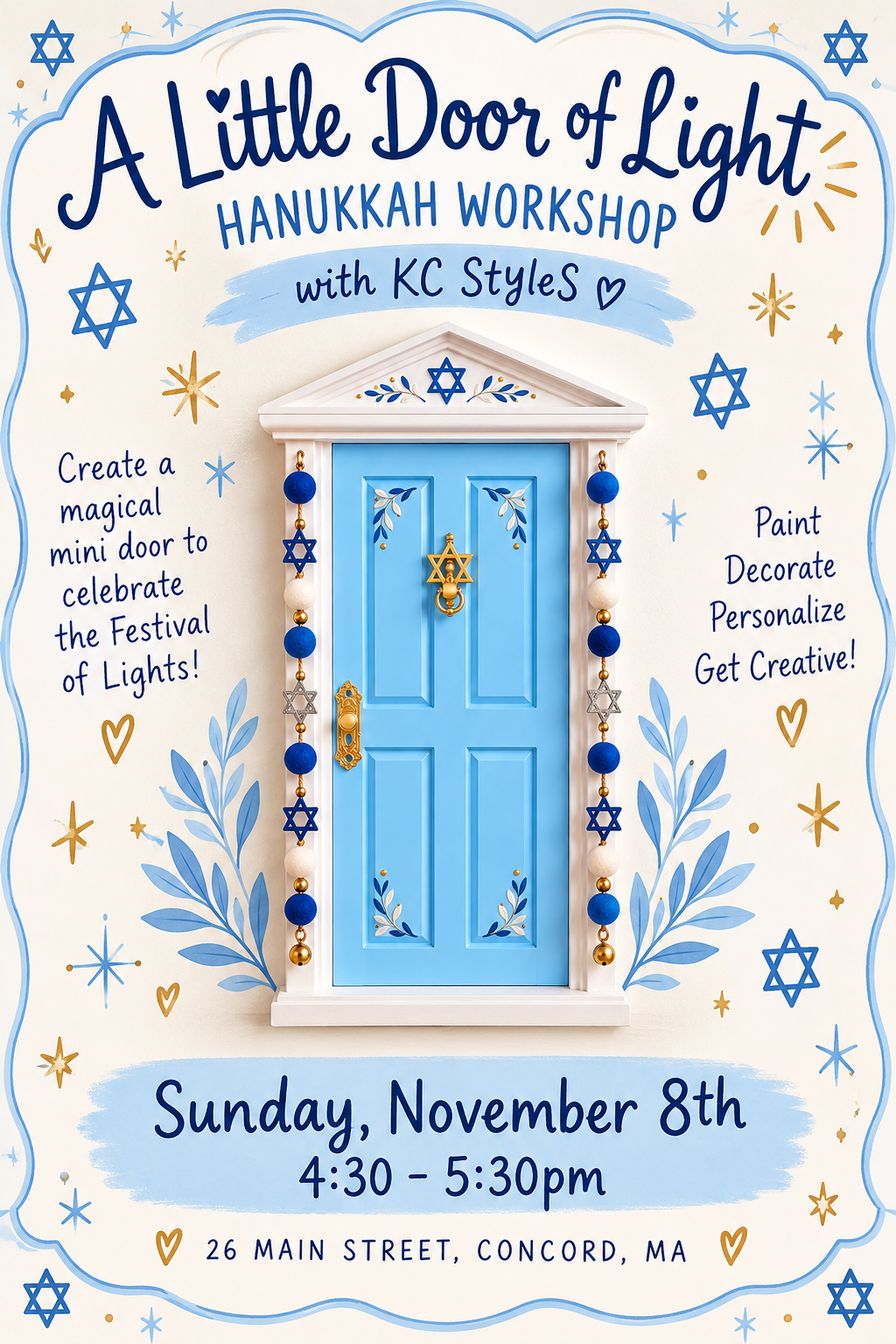 A Little Door of Light - Hanukkah Workshop
